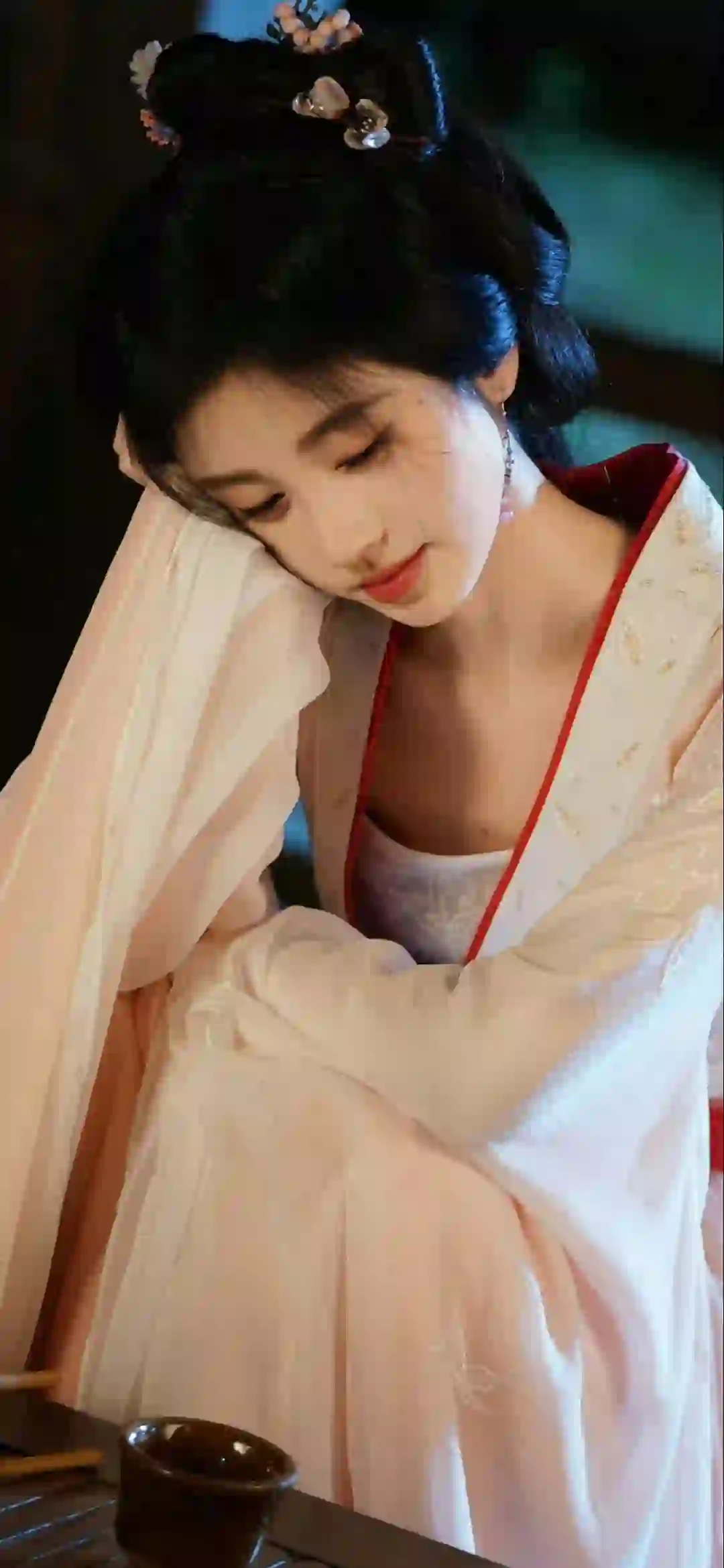 美女明星 鞠婧祎 古风 休息