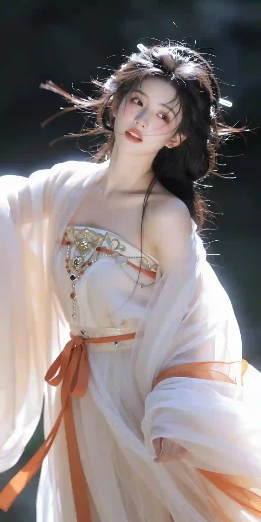 唯美 长发美女 古风汉服美女 清纯 纯欲 性感 舞蹈 舞姿