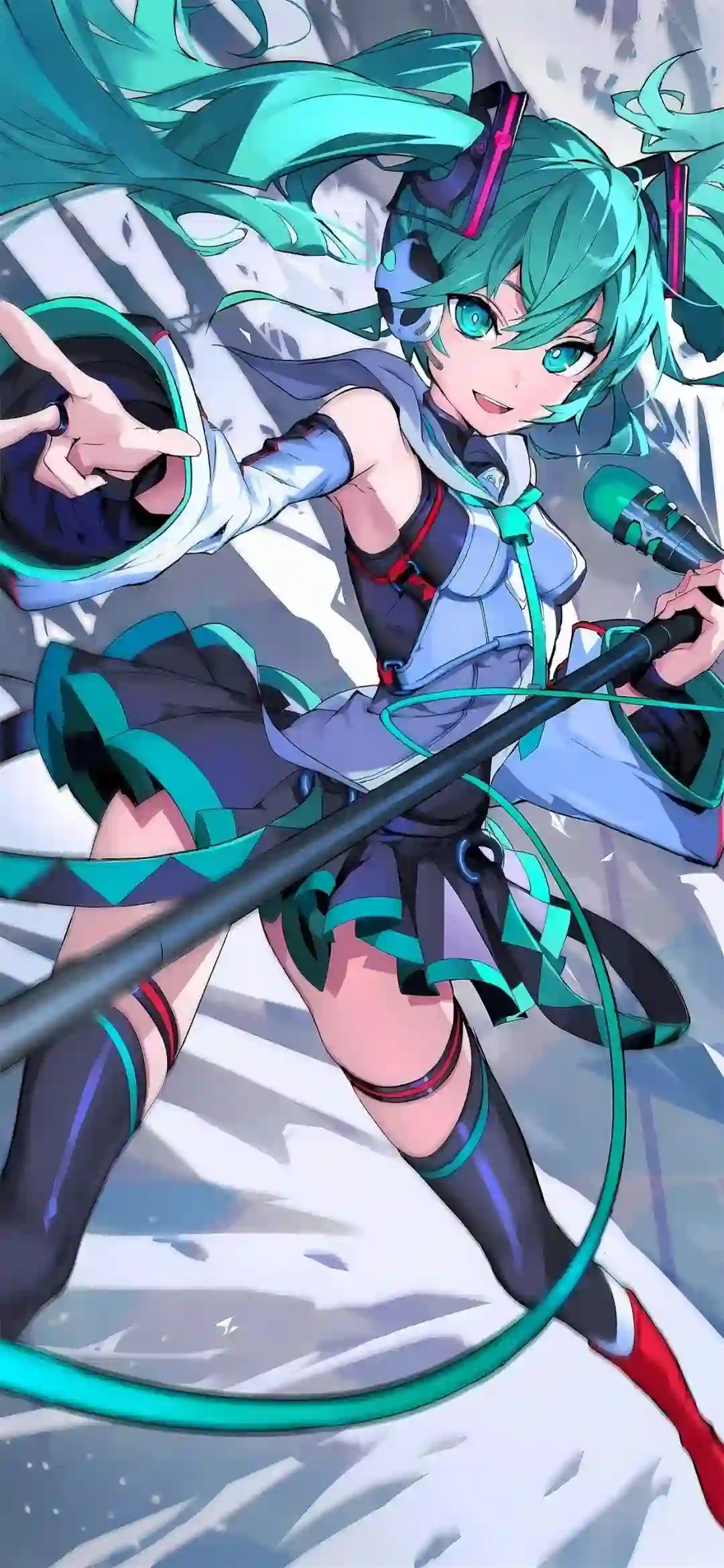 动漫 初音未来 二次元女孩 双马尾女孩 蓝色长发 歌姬