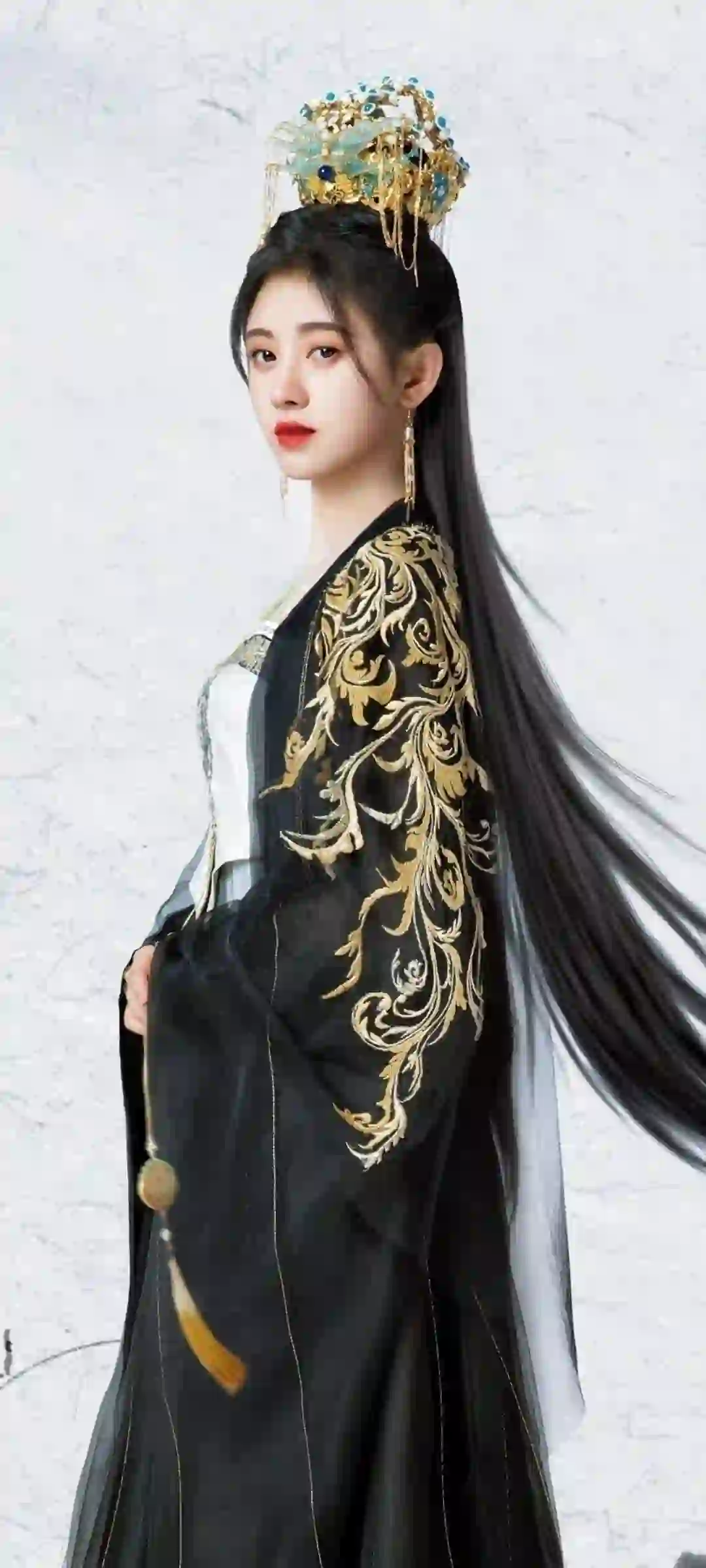 古风女孩 汉服古风 黑色古风衣服