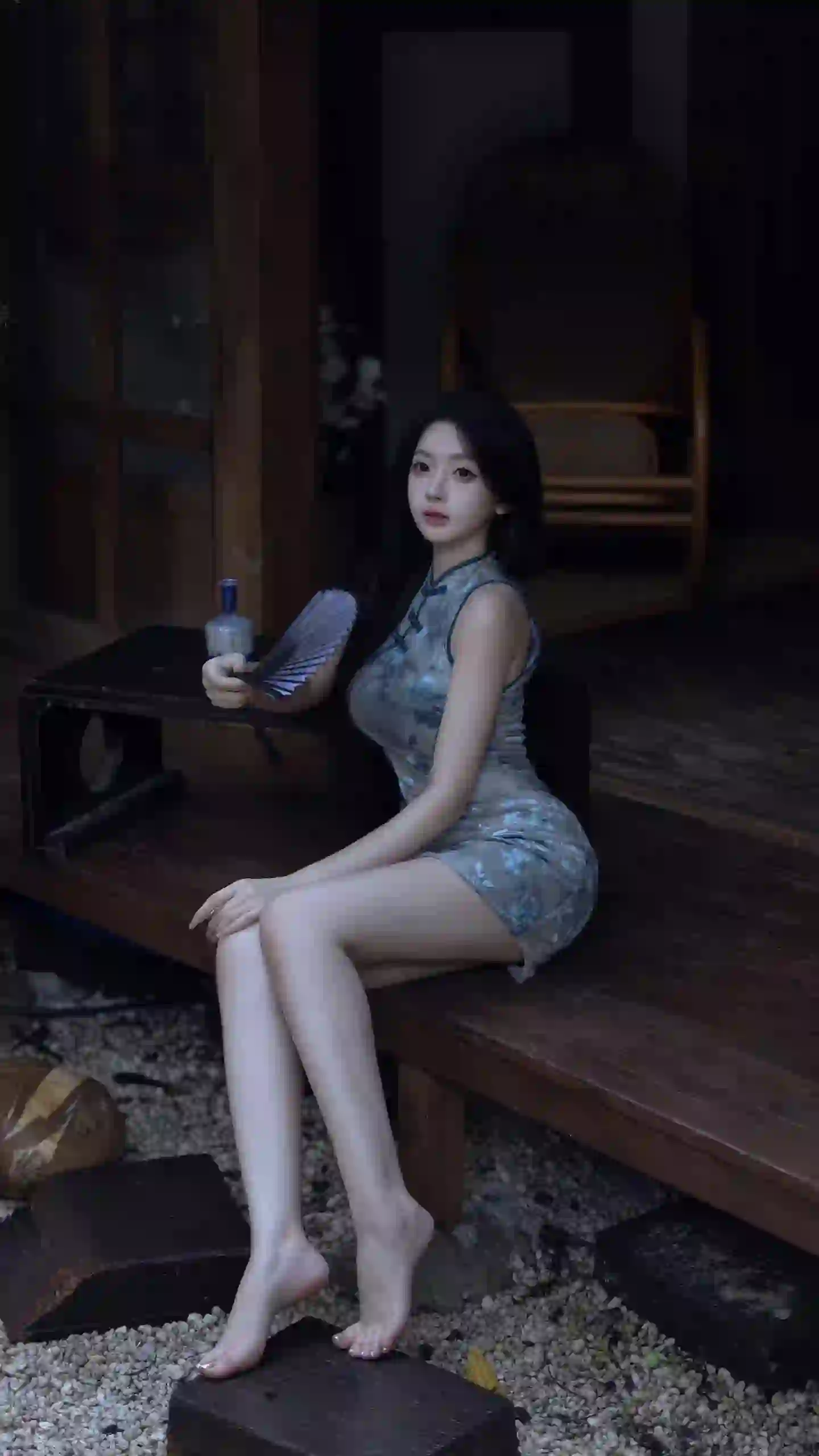 古风美女 旗袍美女 长腿美女 古建筑场景