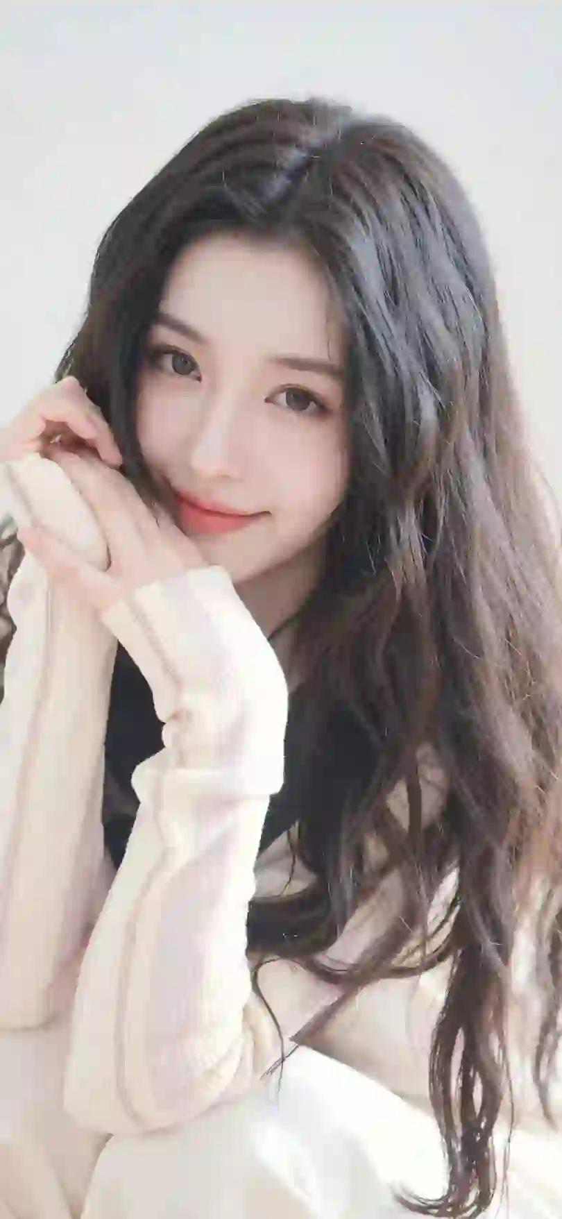 长发美女 清纯美女 甜美微笑