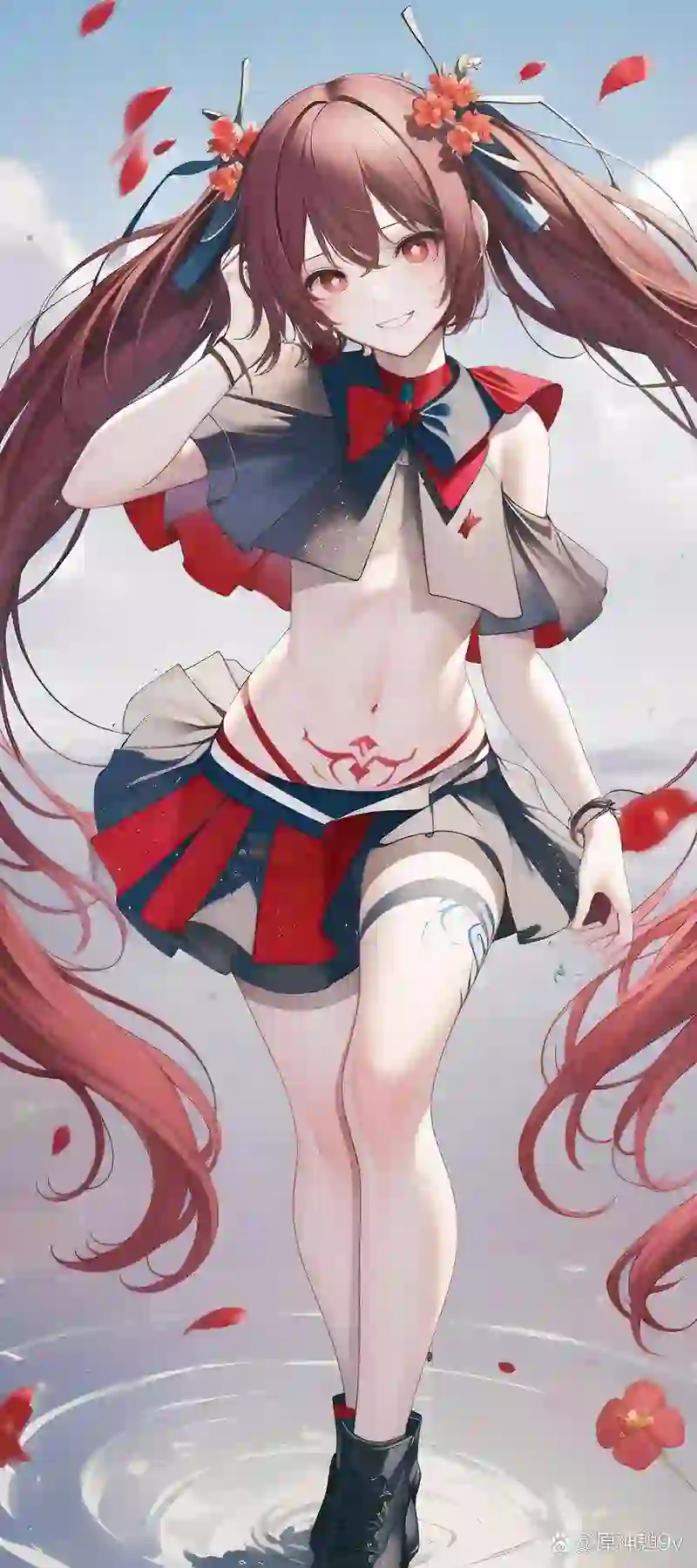 美女 长发美女 动漫女孩 胡桃 长腿女孩