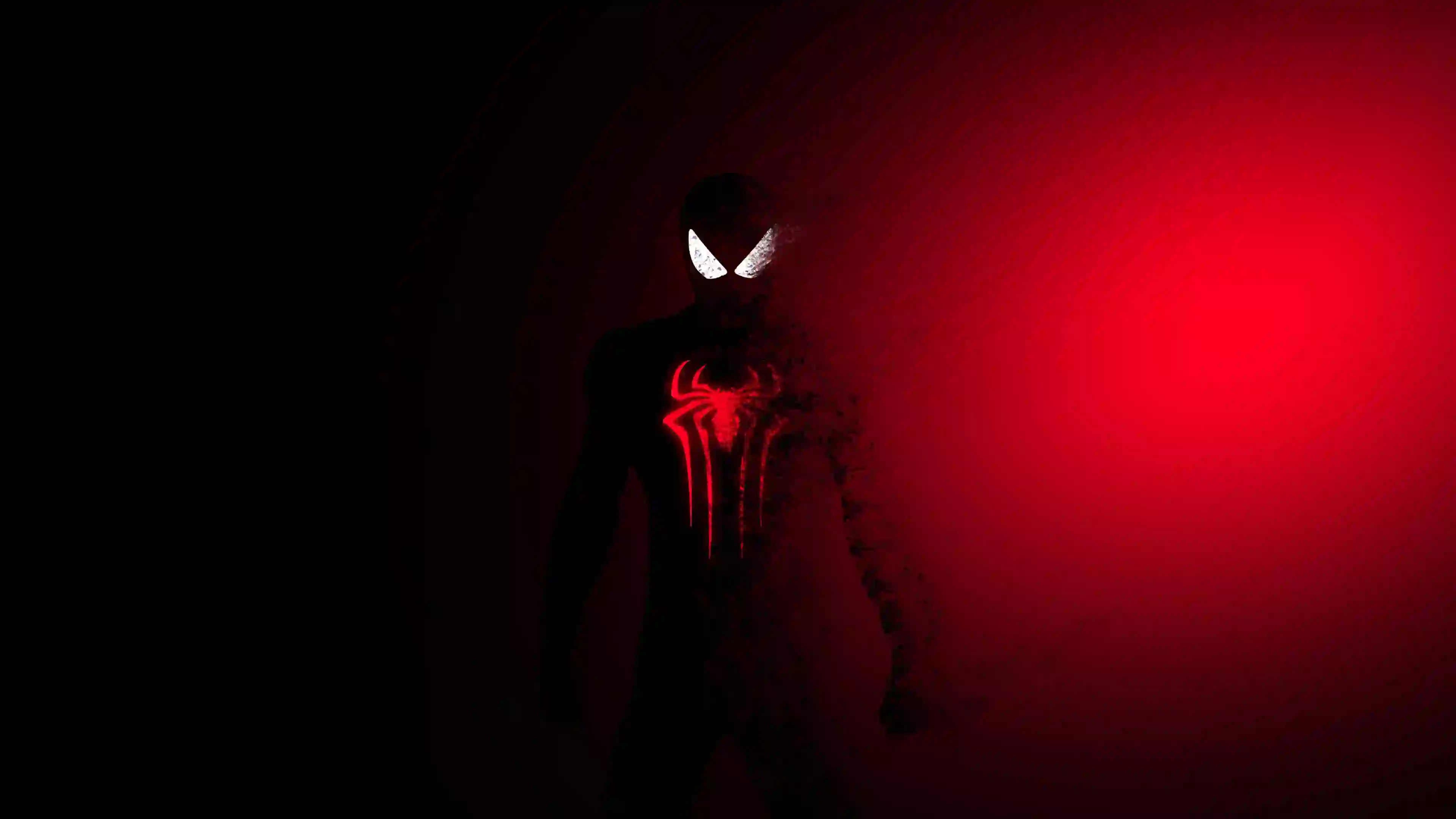蜘蛛侠 Spider-Man 创意壁纸 动漫影视  红黑配色