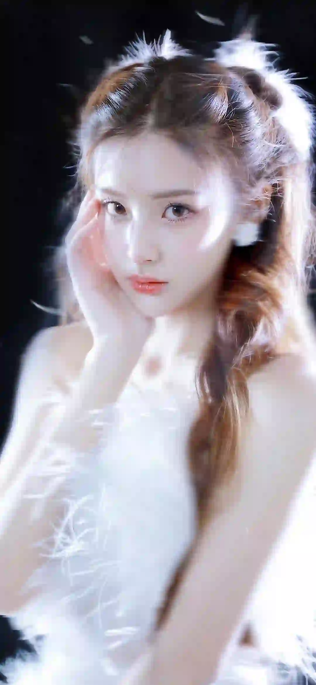 长发美女 清纯美女 白色裙子 唯美
