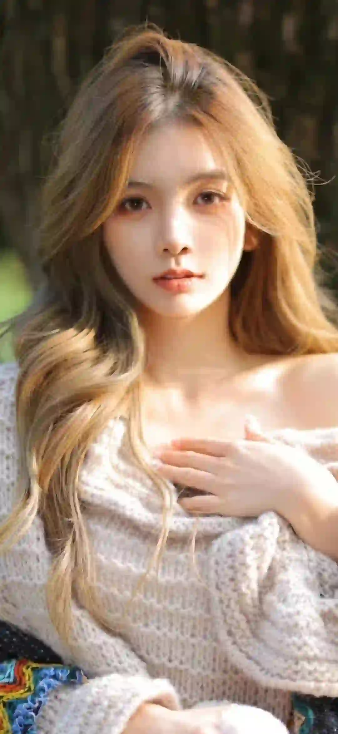 美女 长发美女 清纯美女 户外 