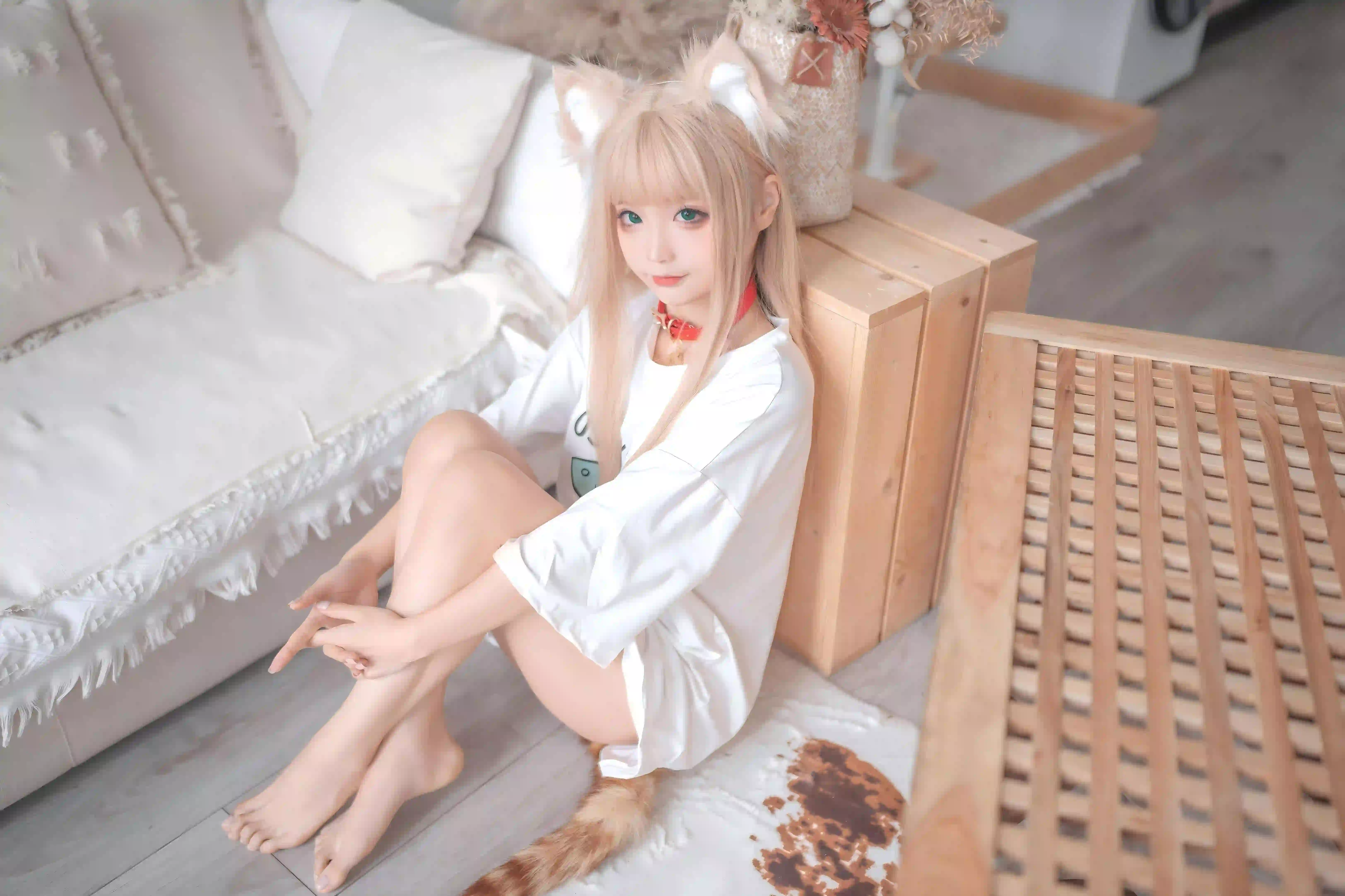 猫耳女孩 居家写真 可爱 coser 长腿女孩