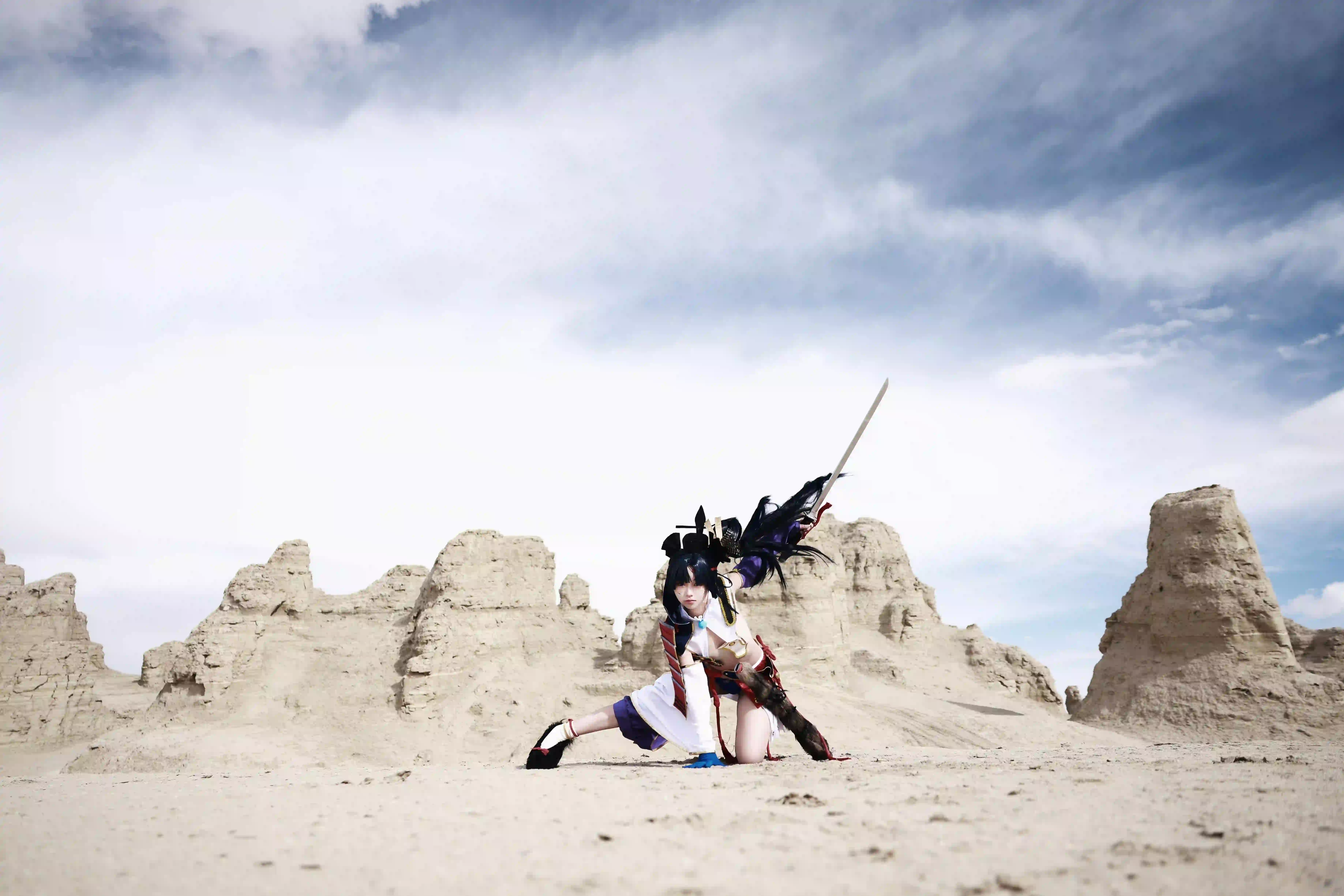 Coser 日式武器 妖刀 长发美女 日式装扮 云