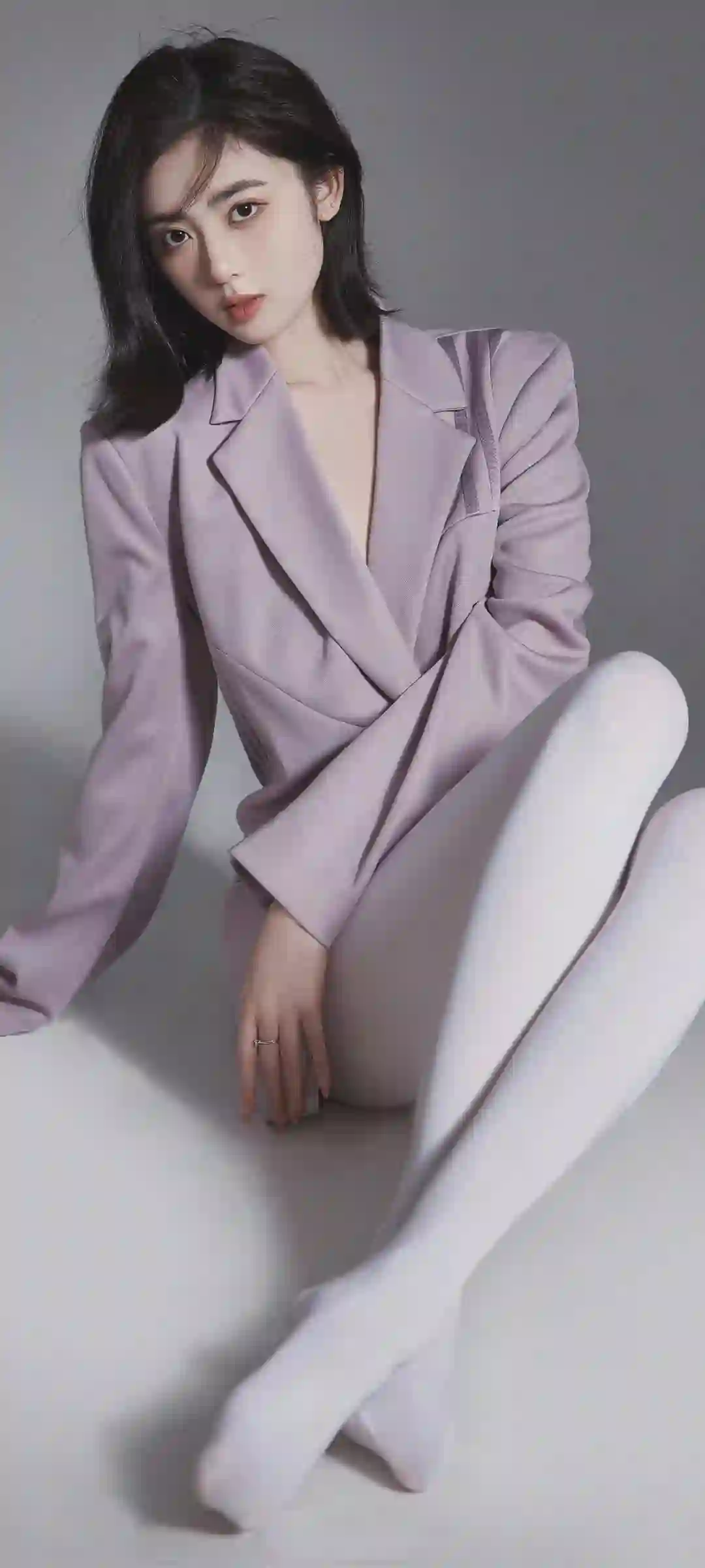 职业装 西服 白色丝袜 性感美女