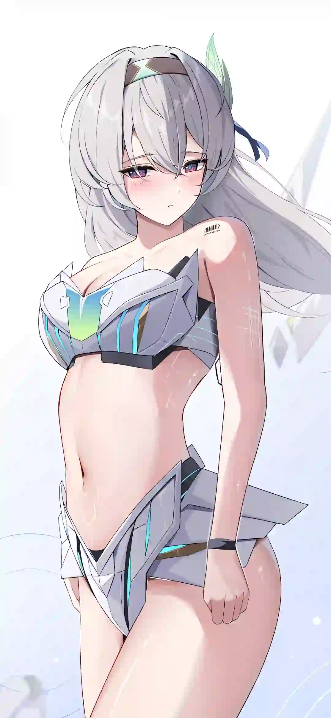 长发动漫女孩 机夹