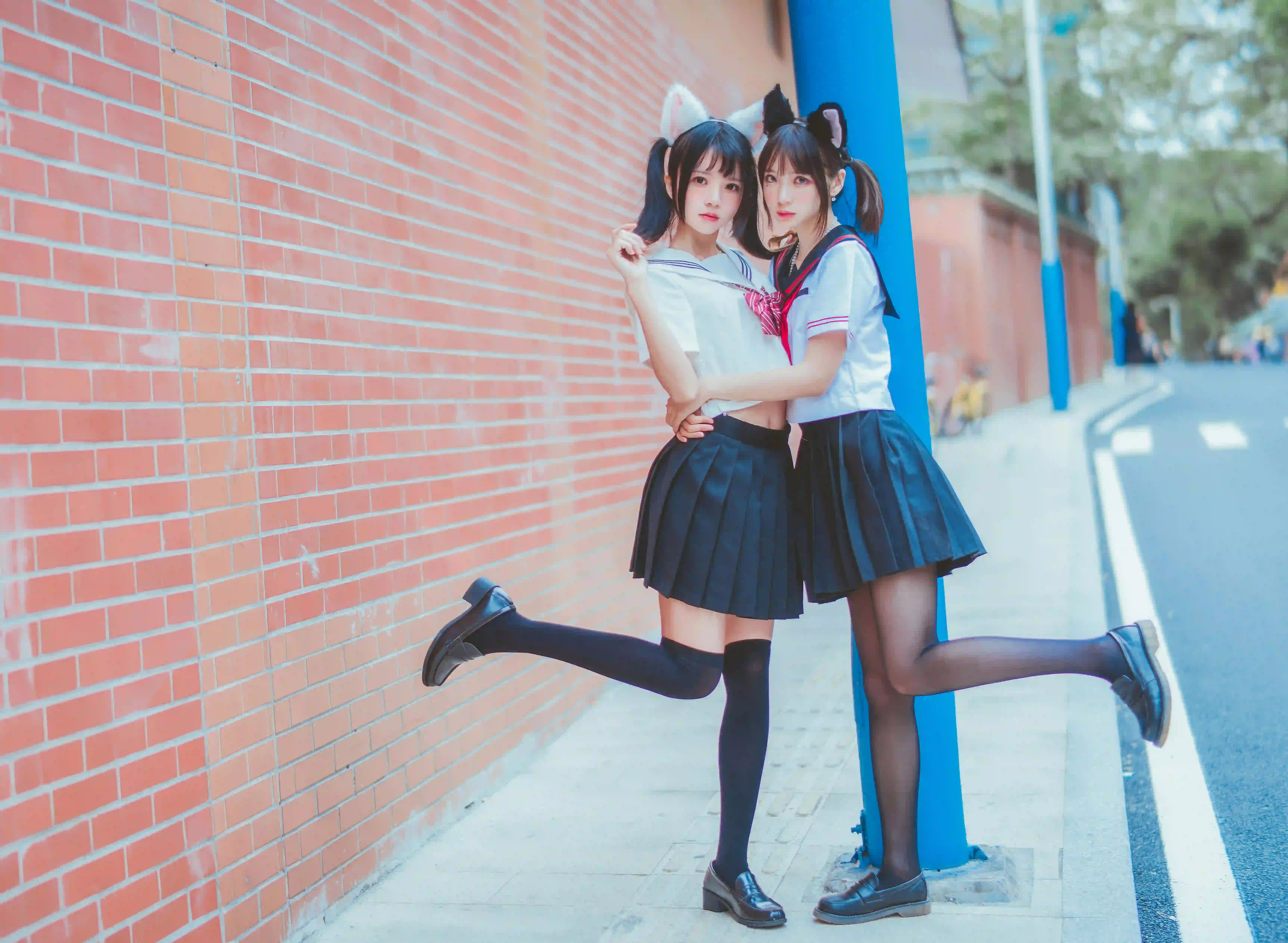 jk少女 长发美女 可爱 黑丝 甜蜜