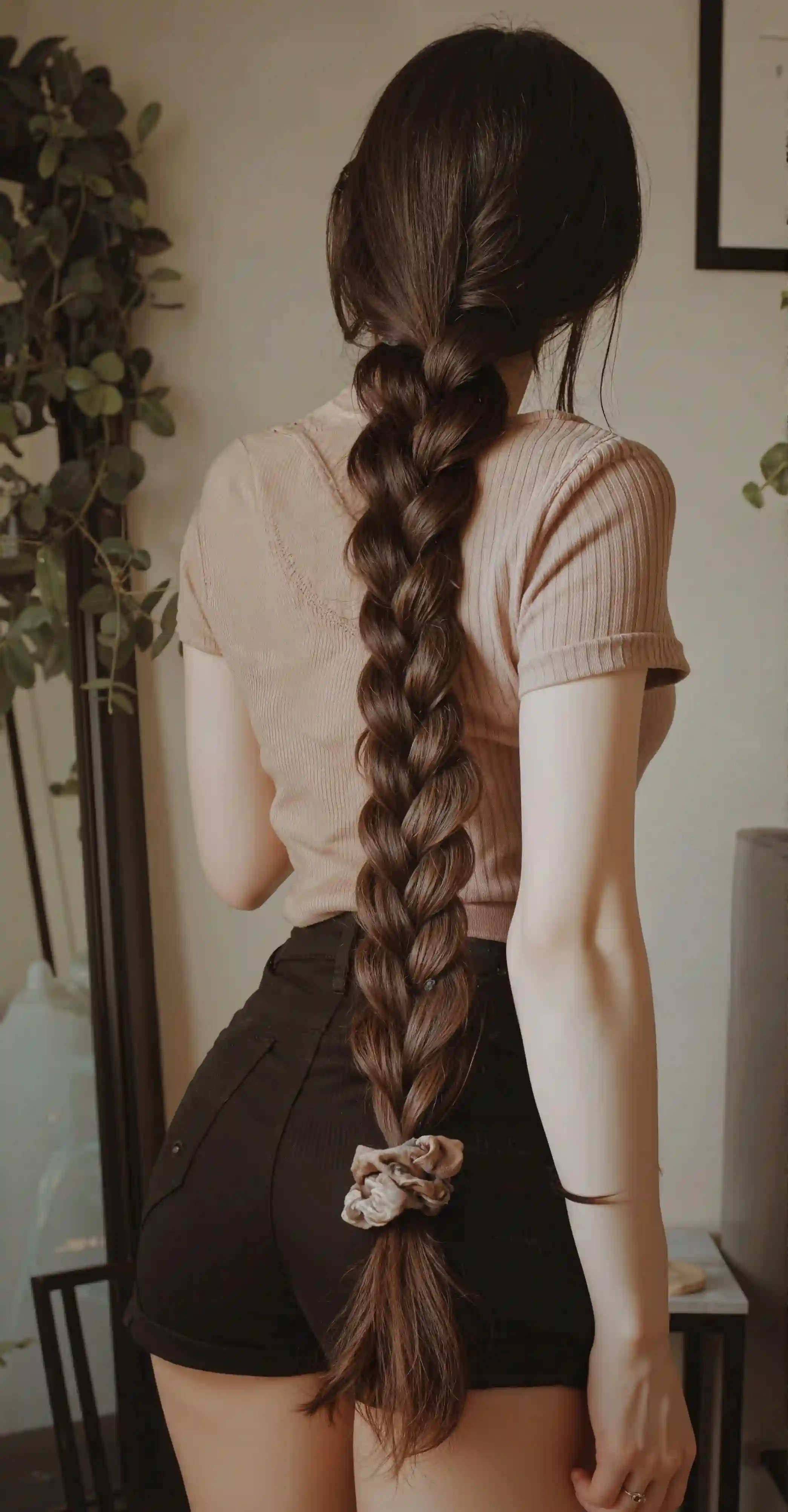 背影 马尾辫女孩 性感美女 长发美女