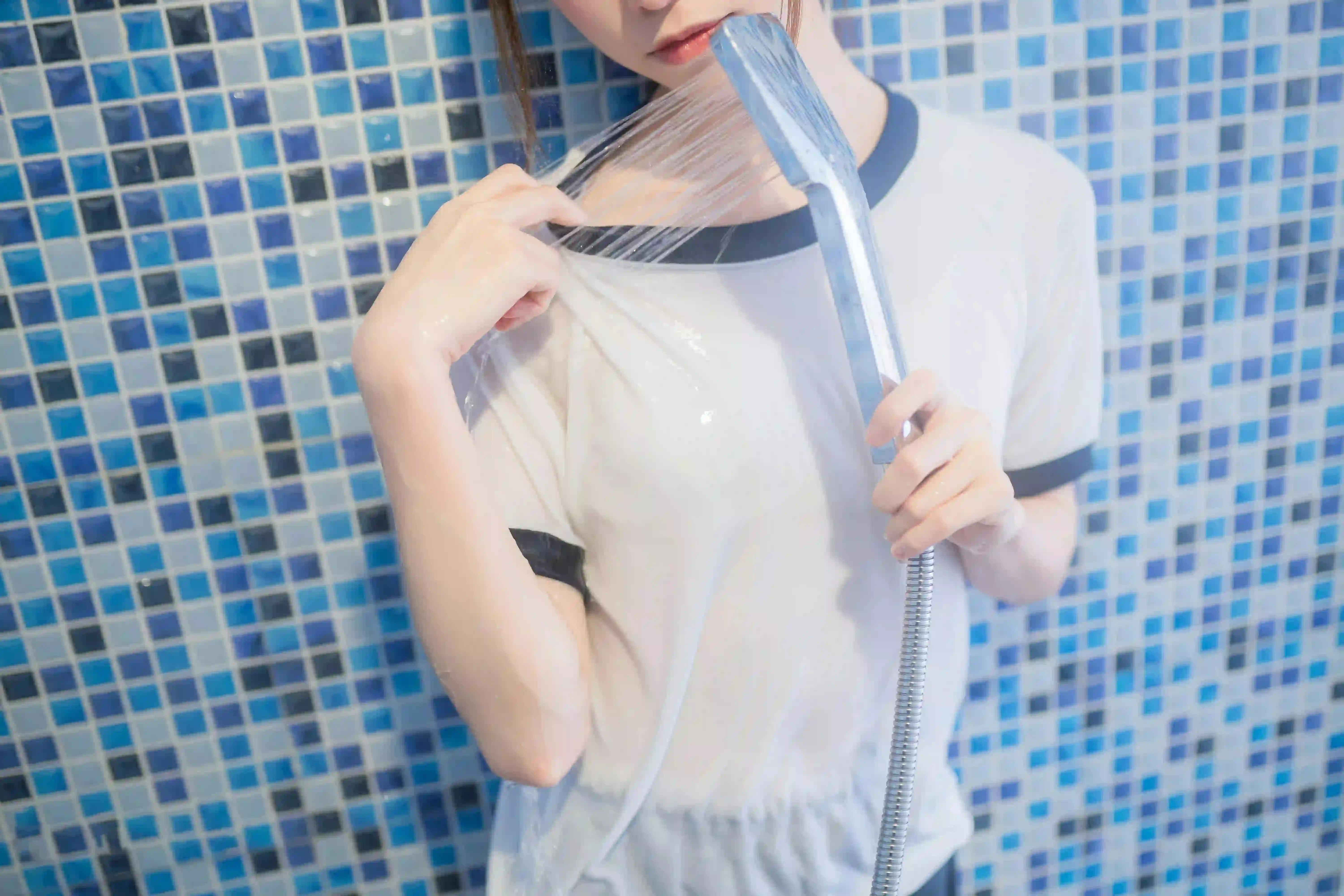 体操服 长发美女 性感美女 丝袜 黑丝 黑色丝袜