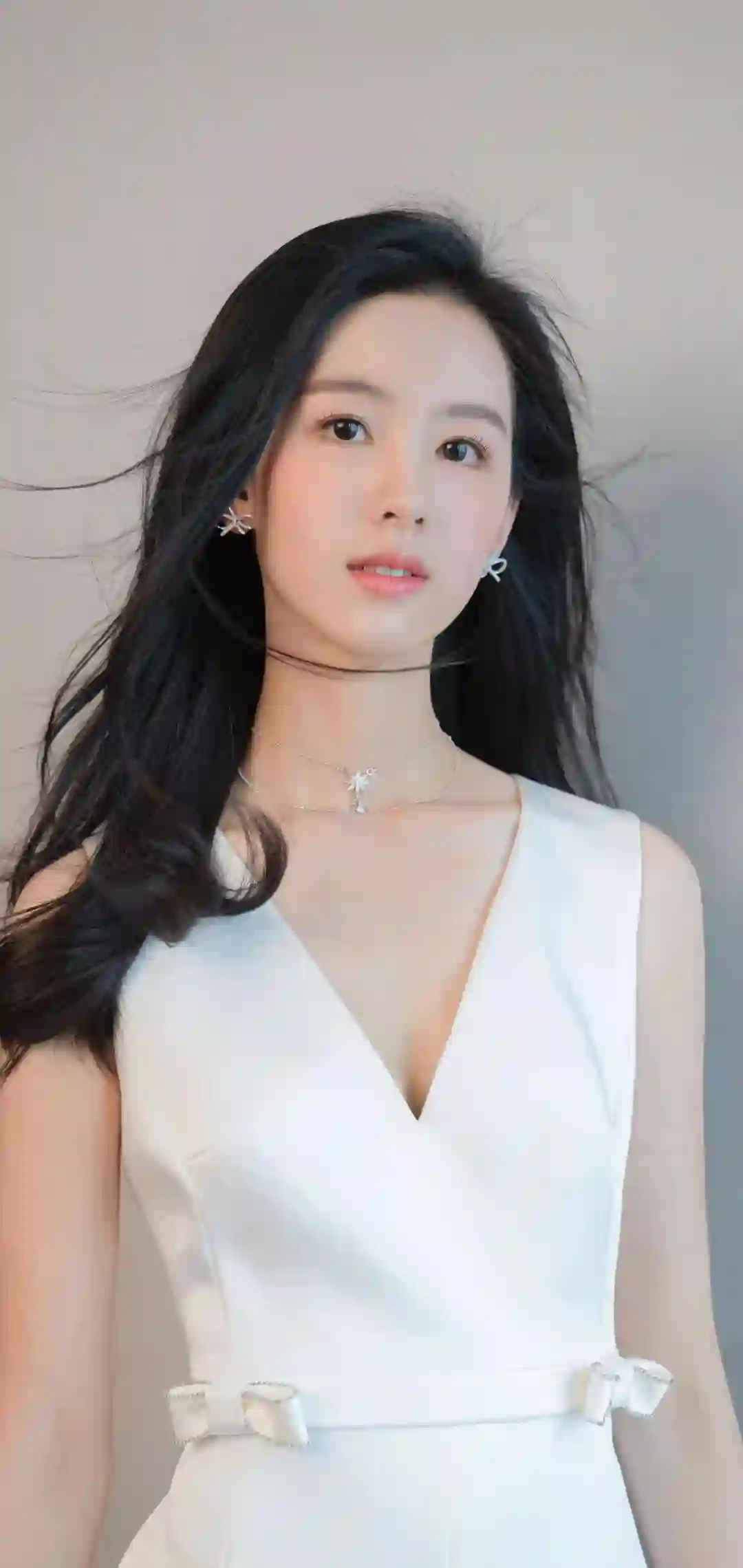陈都灵 白色连衣裙 清纯美女 写真 人像摄影 优雅
