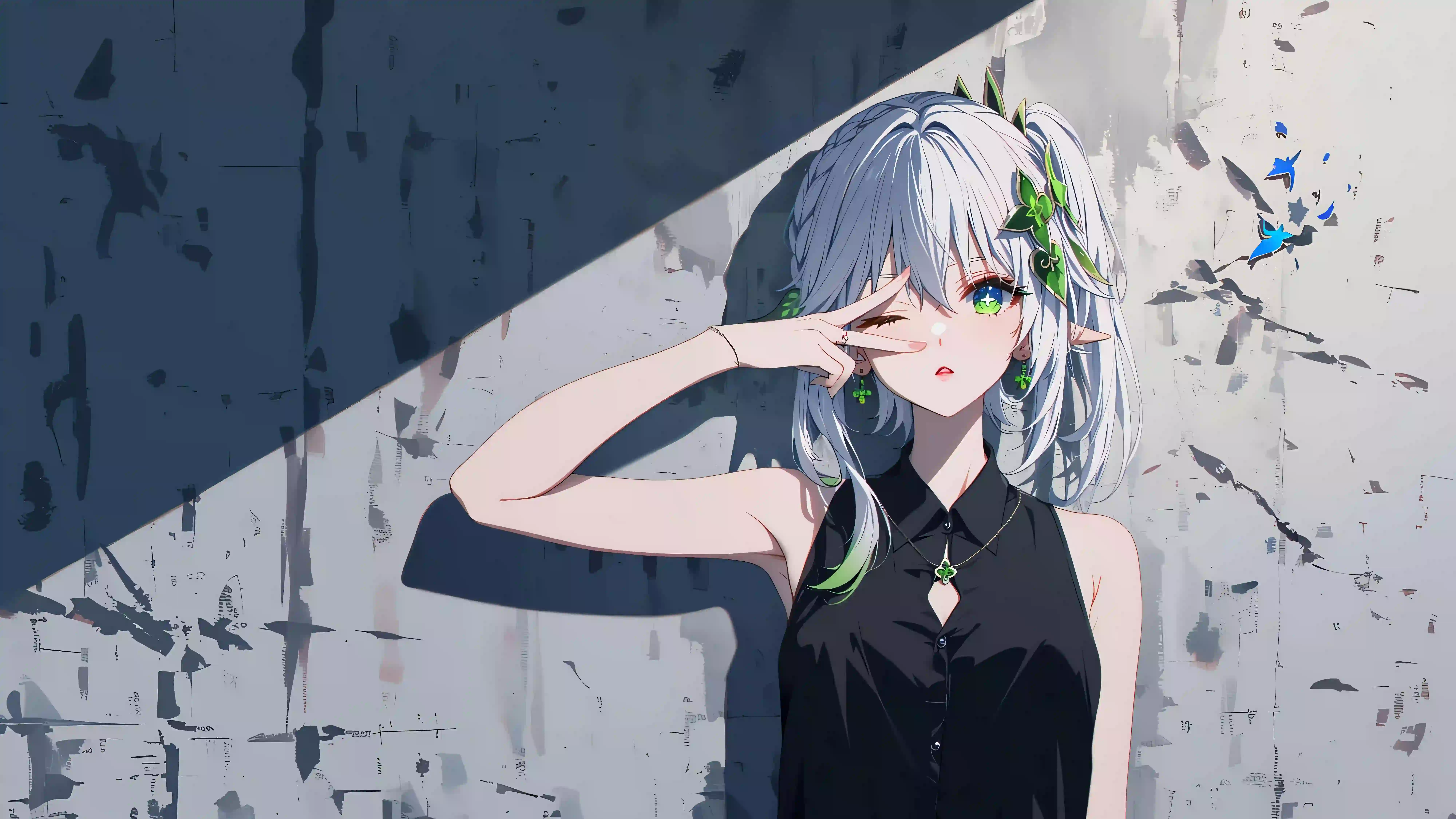 光影 动漫女孩 二次元女孩 