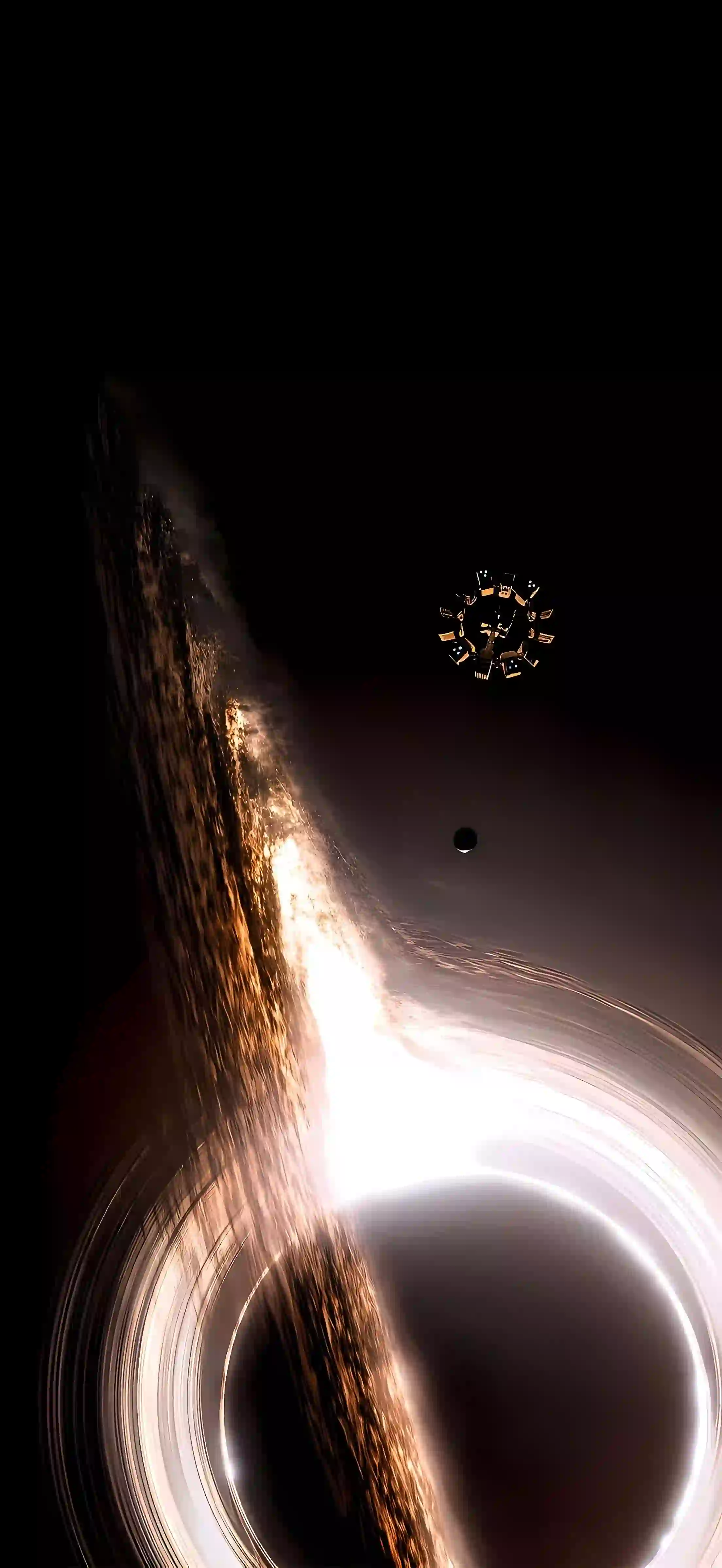 科幻场景 黑洞 黑洞吸积盘 星际穿越