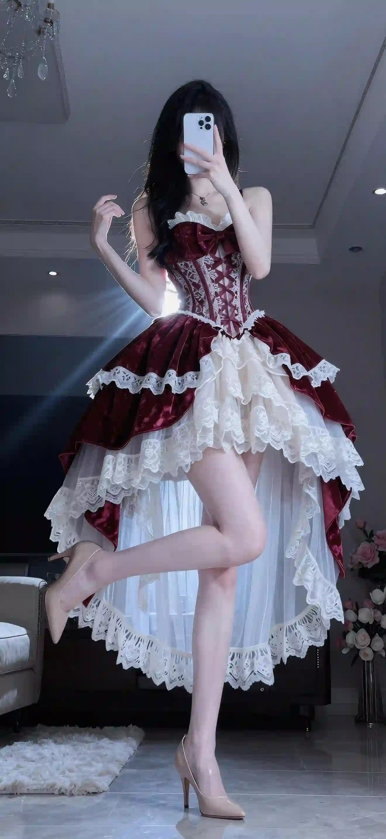 长发性感美女 高跟 长腿 个性 御姐 大长腿