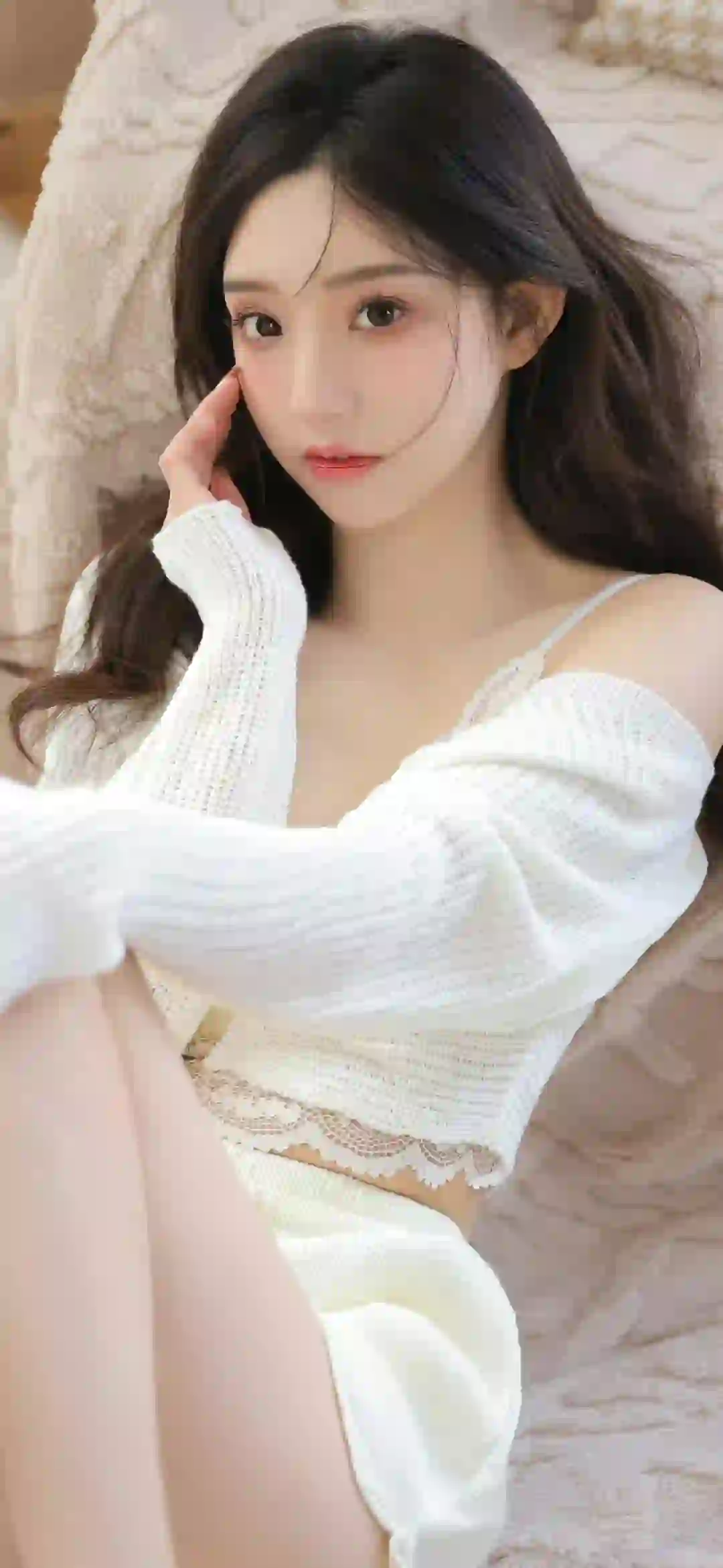 可爱清纯美女 吊带美女 居家写真 长腿美女