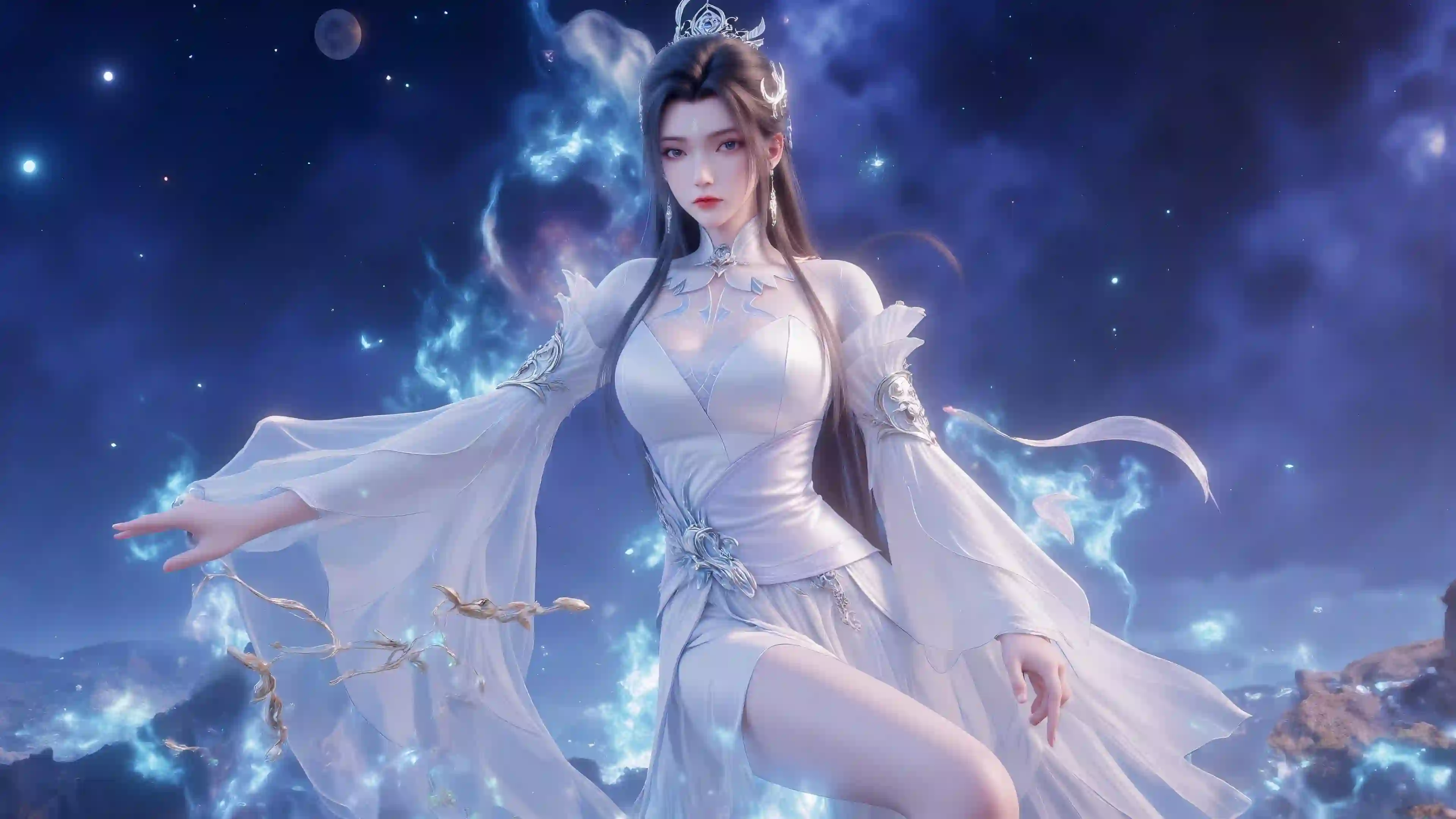 诛仙角色 陆雪琪 长发美女 冰冷仙子 长腿