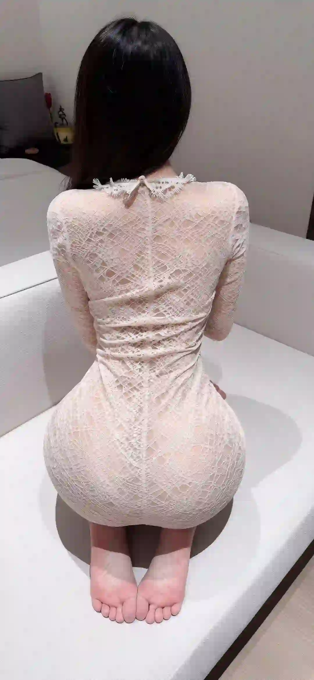 长发性感美女 背影 性感