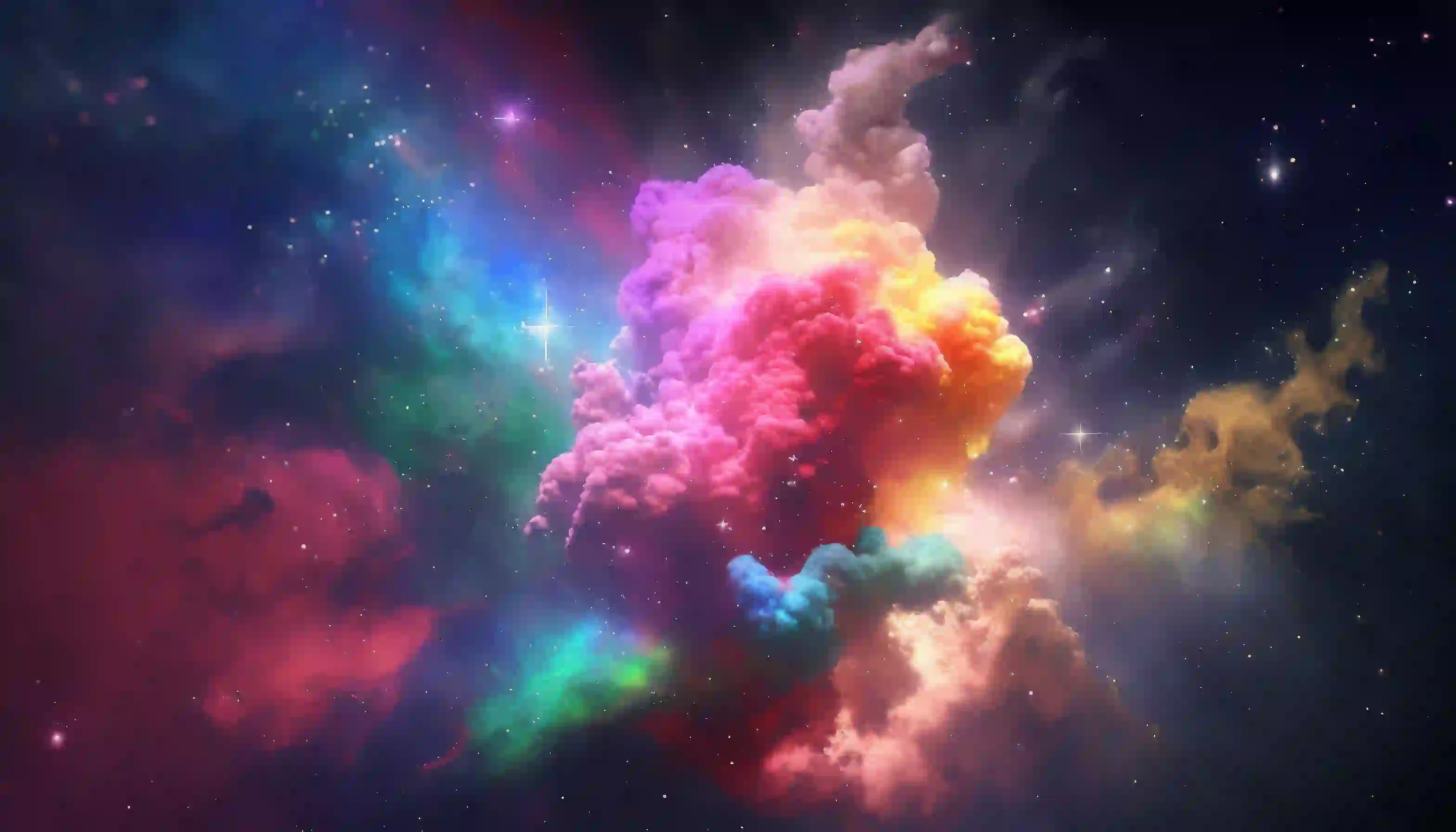 绚丽多彩 星云 宇宙 壮观
