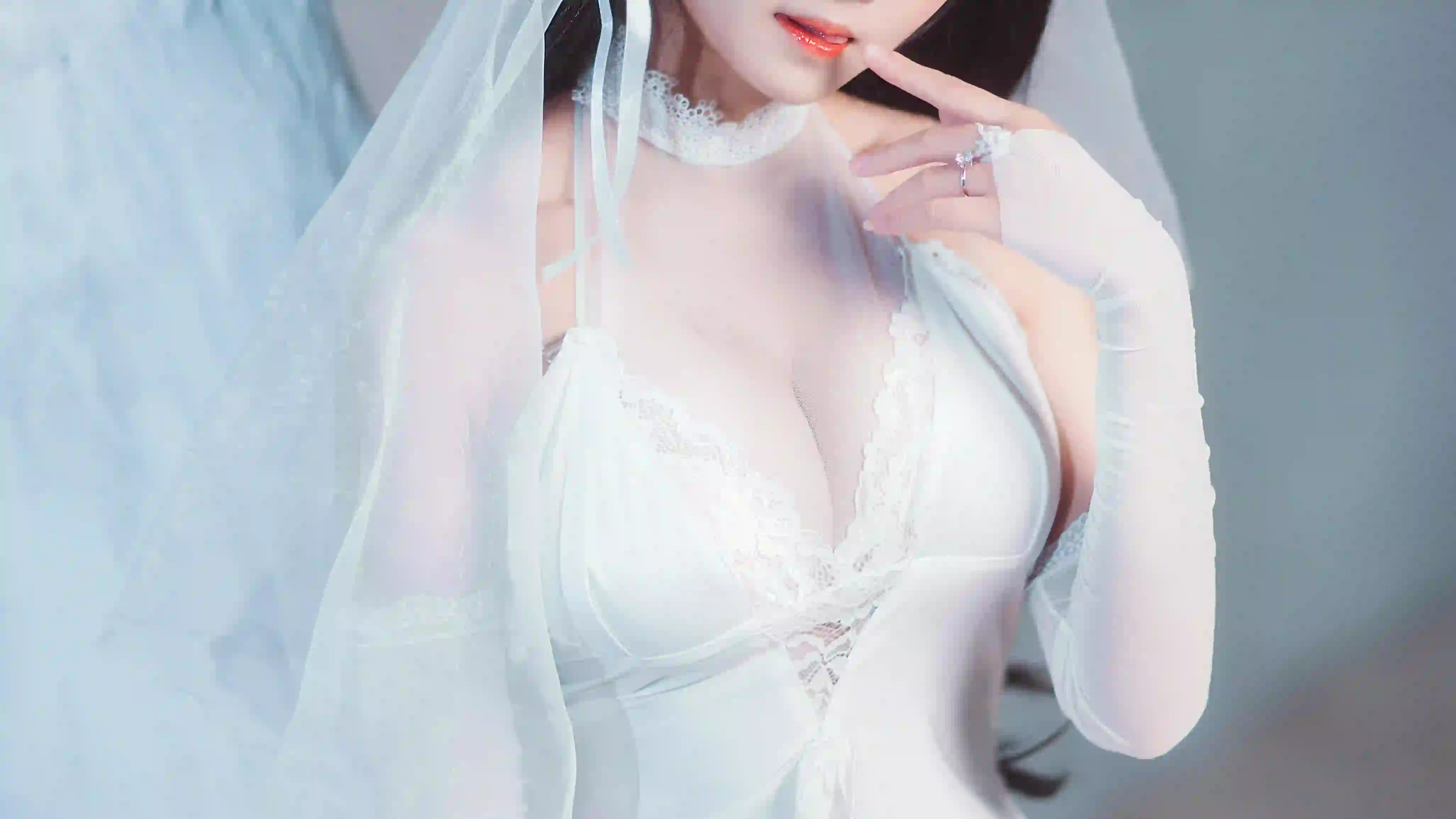 性感美女 白色裙子  性感 白色裙子