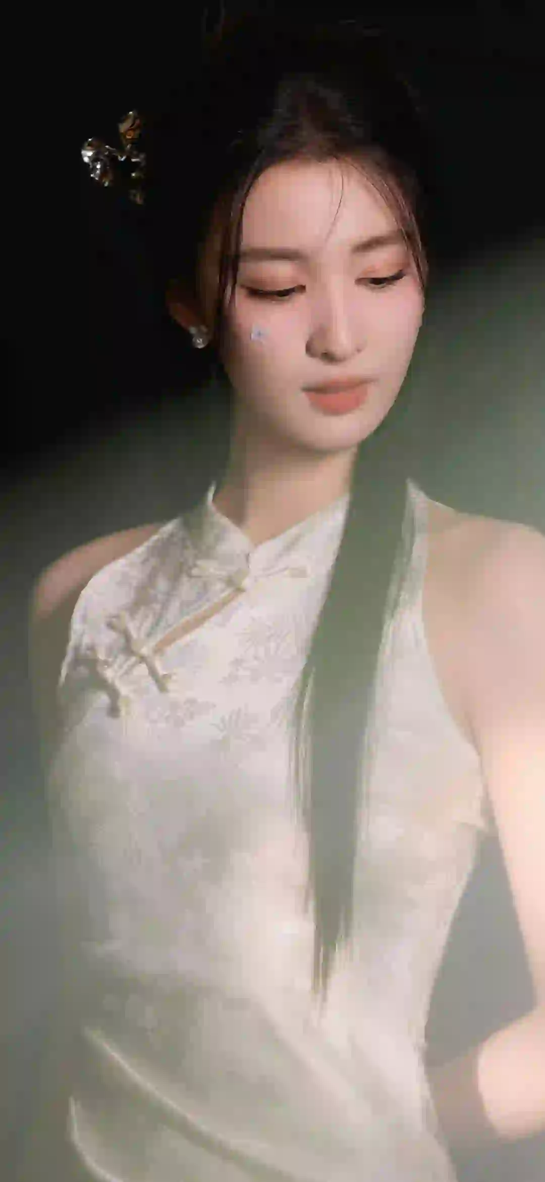 旗袍美女 长发旗袍美女 王楚然