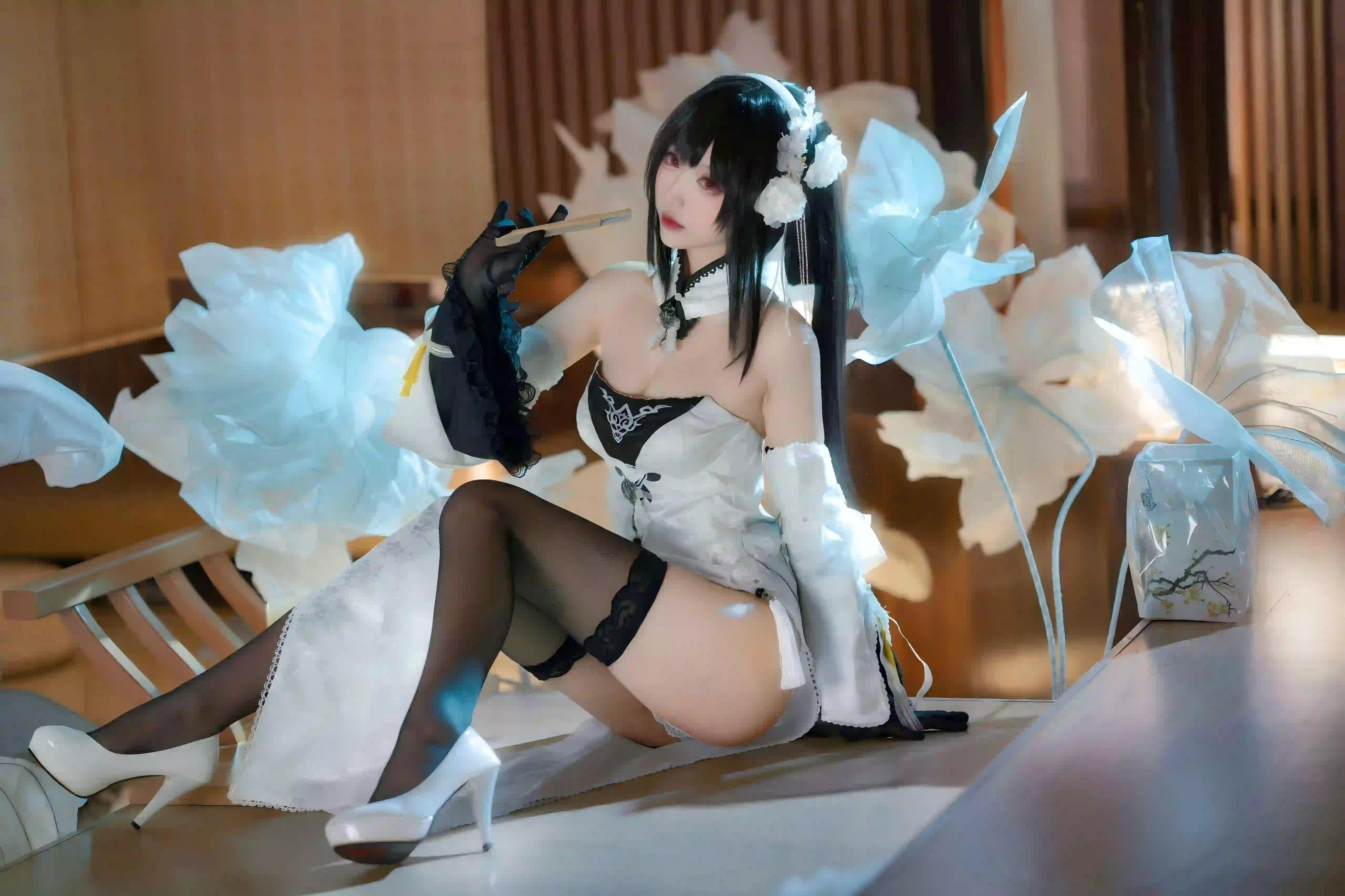 cosplay 长发美女 丝袜美腿 性感美女 黑丝高跟鞋