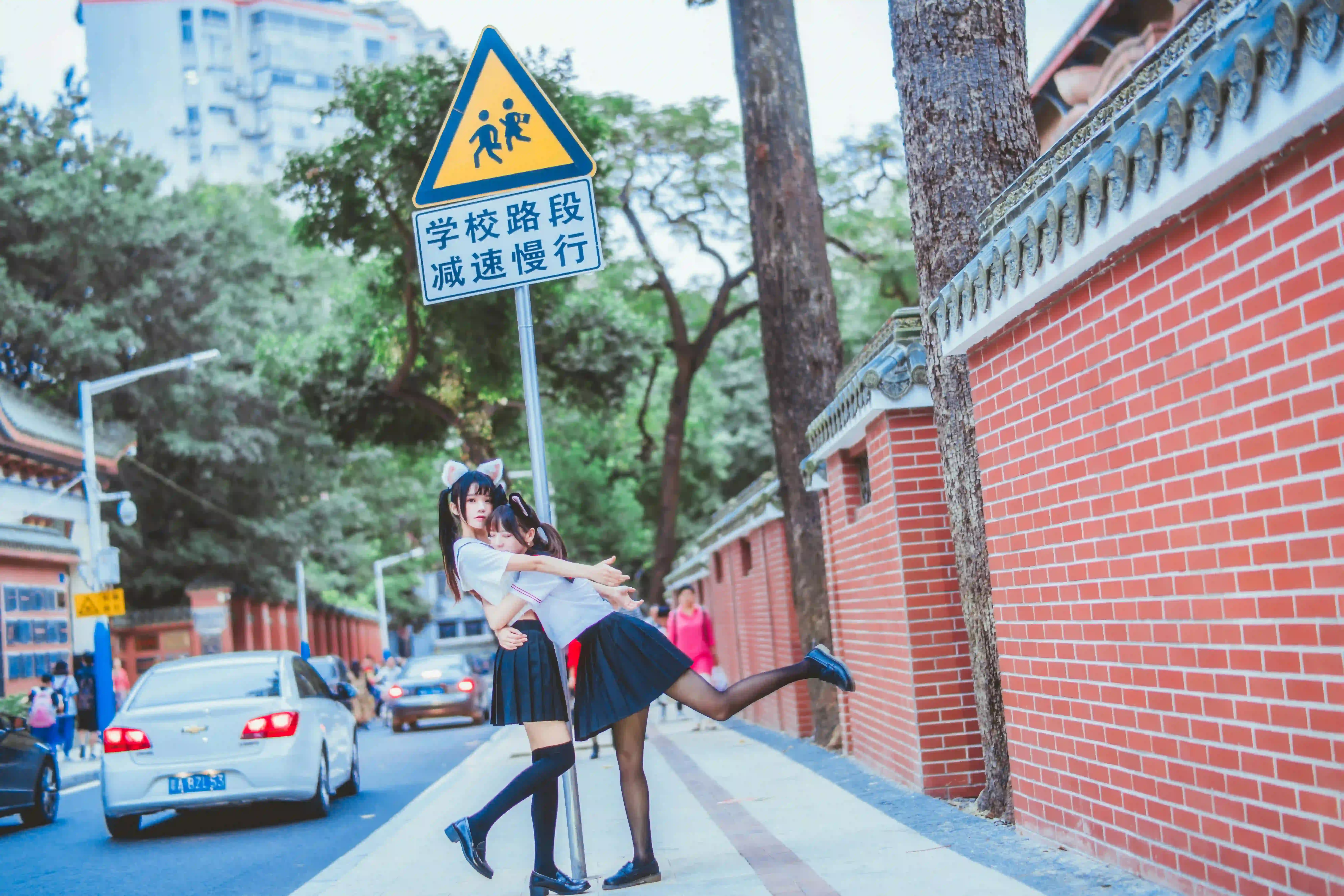 jk少女 长发美女 可爱 黑丝