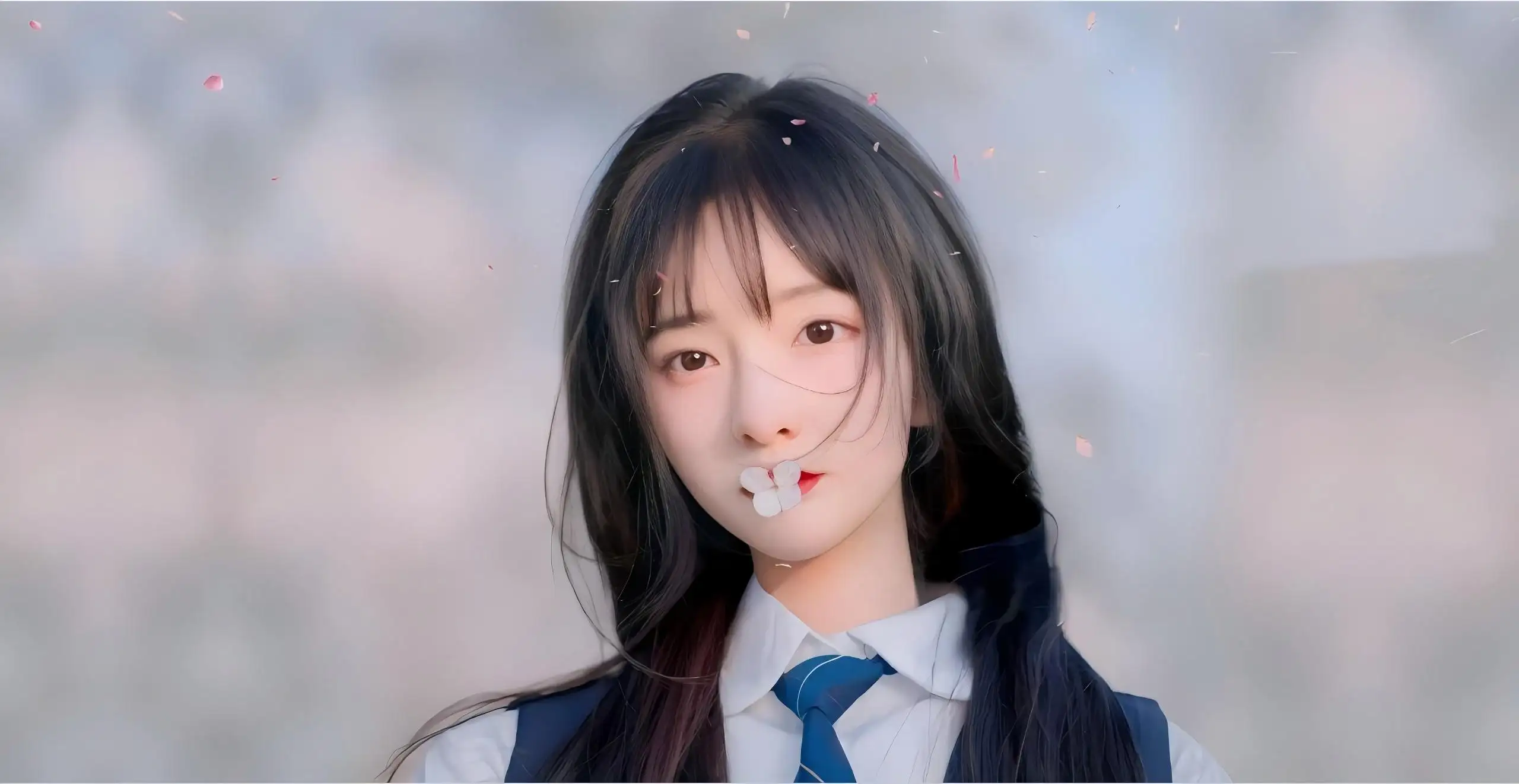 jk制服黑发美女