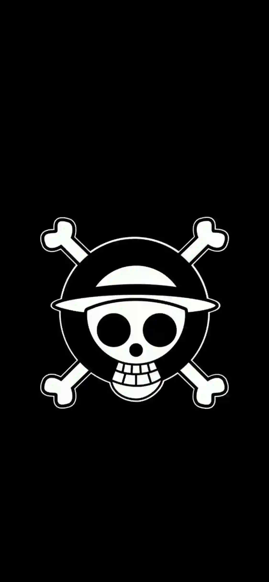 骷髅 海贼王 黑色背景 
