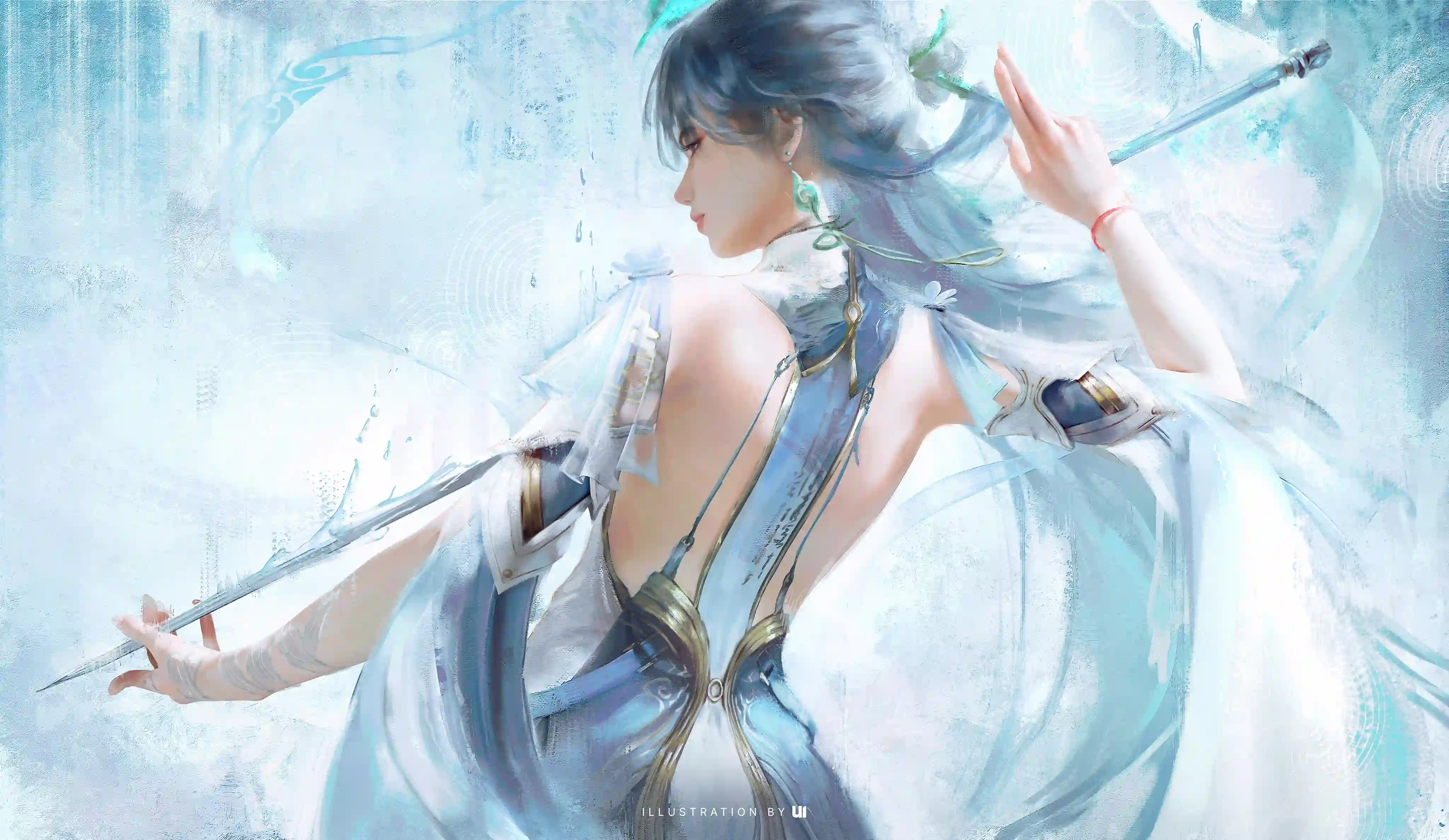 古风 水墨画 仙侠 唯美 汉服 空灵 奇幻 飘逸感