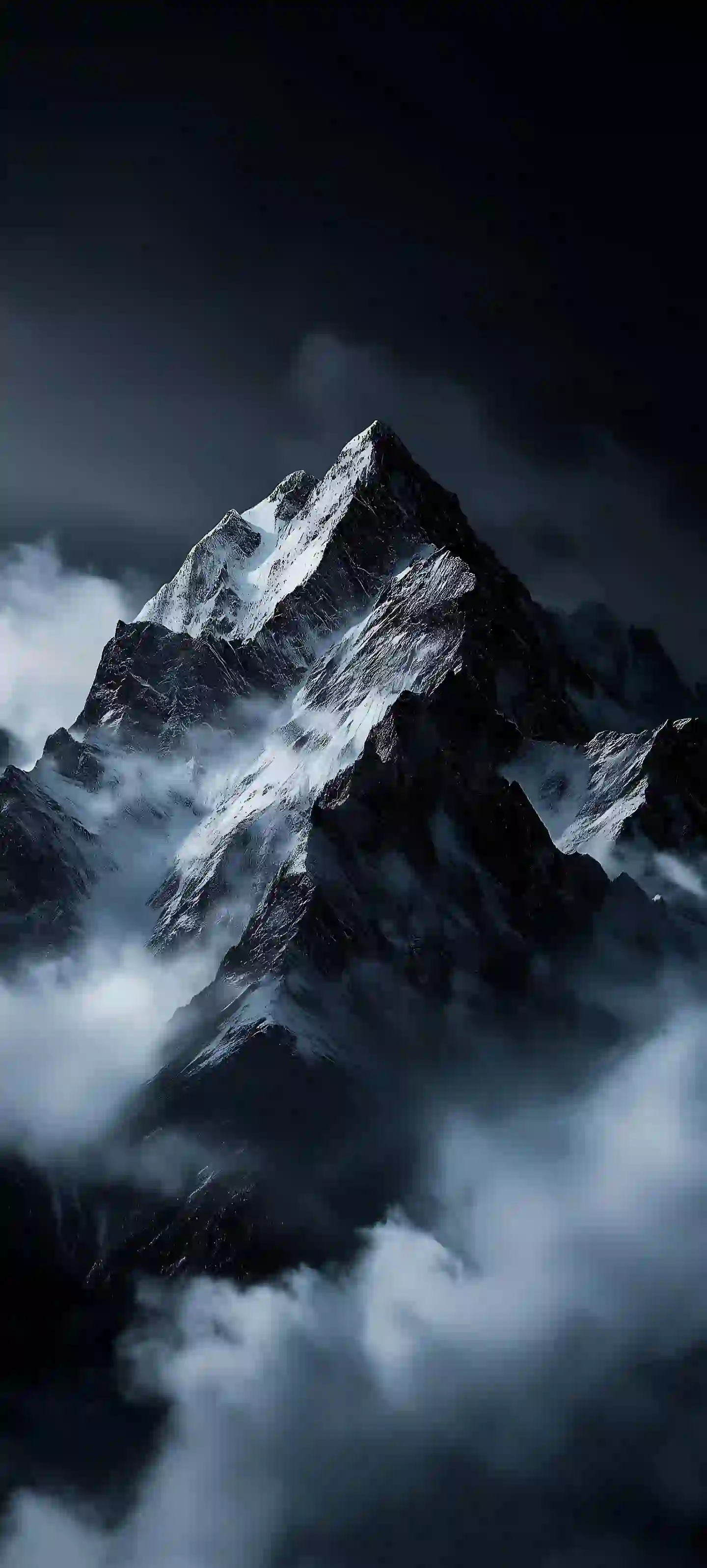 云气缭绕 雪山 雾