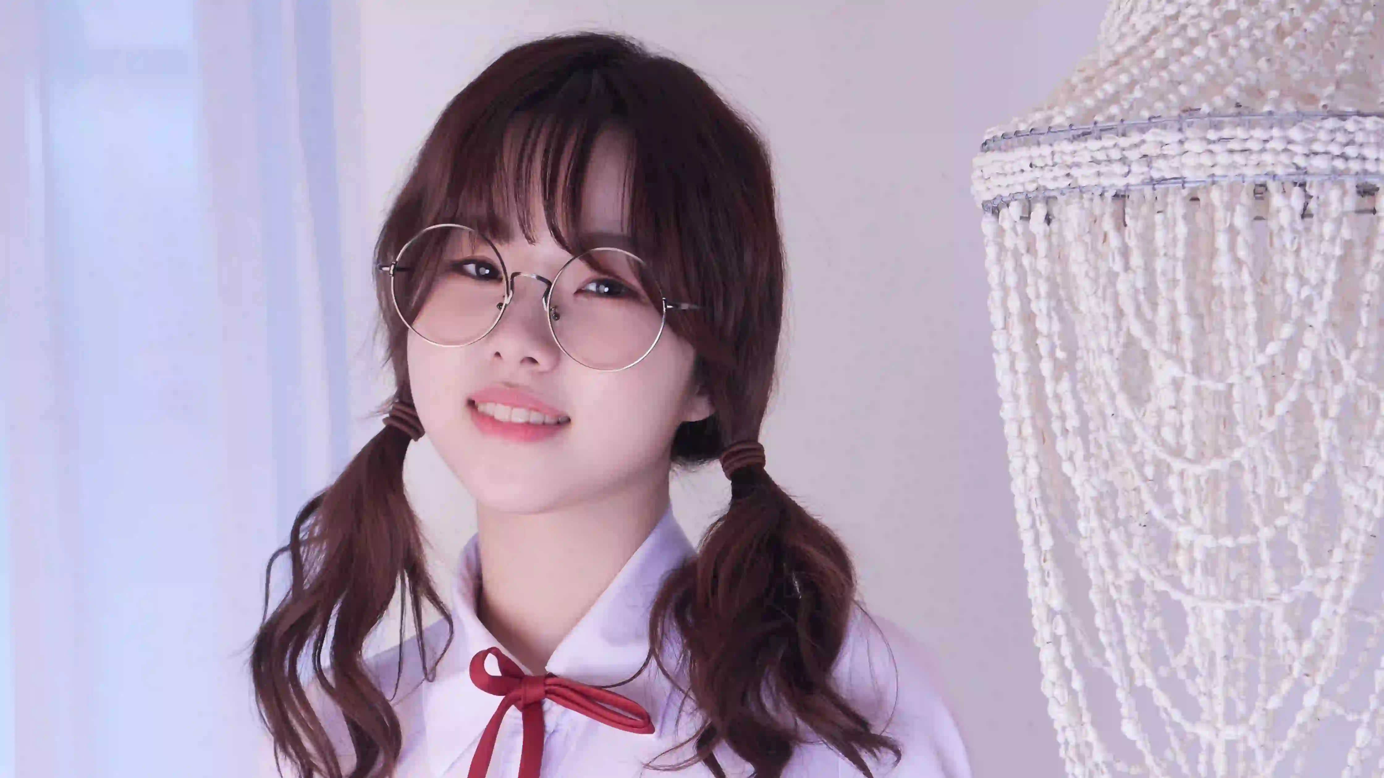 双马尾女孩 甜美系 长发美女 居家