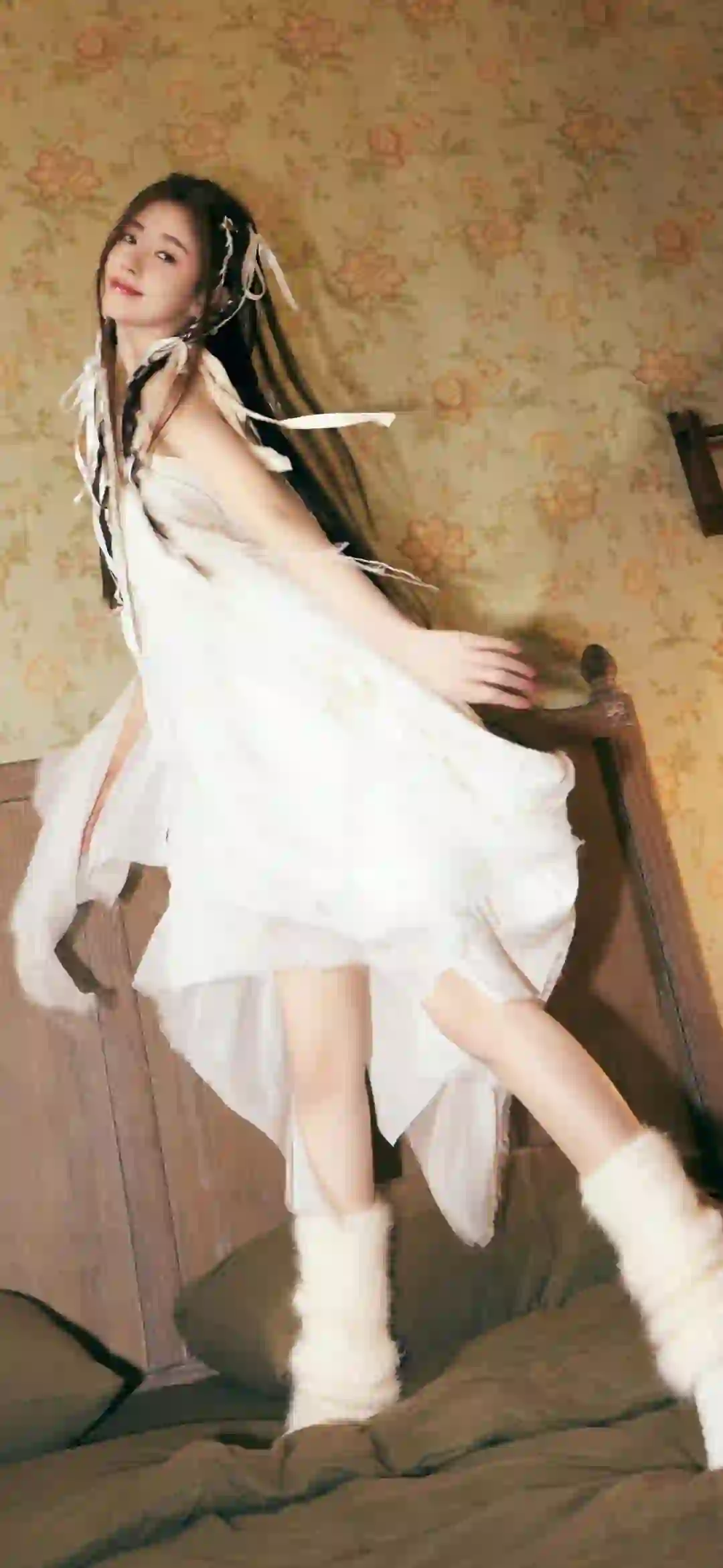 可爱清纯美女 白色裙子 清纯美女 鞠婧祎
