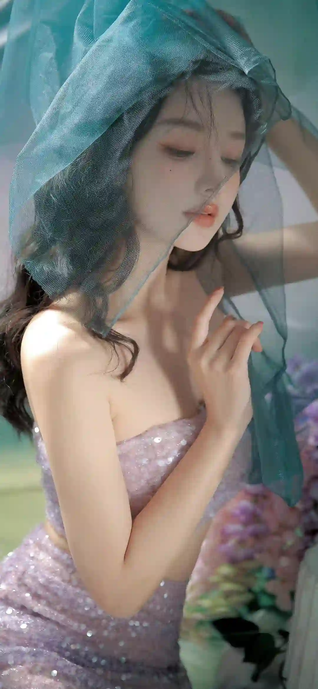 氛围感 长发性感女孩 唯美 