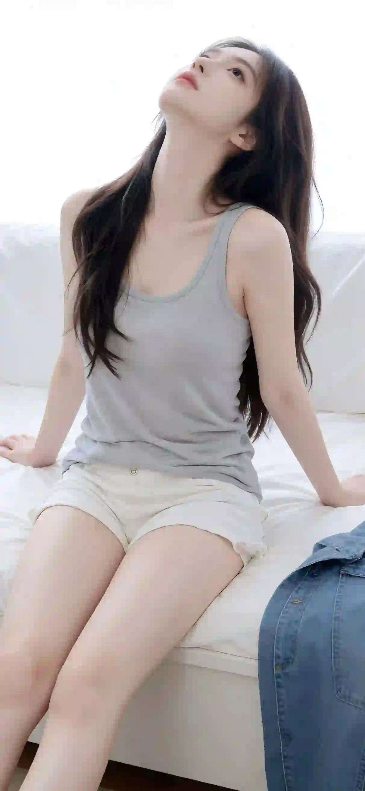 美女 长发美女 居家 