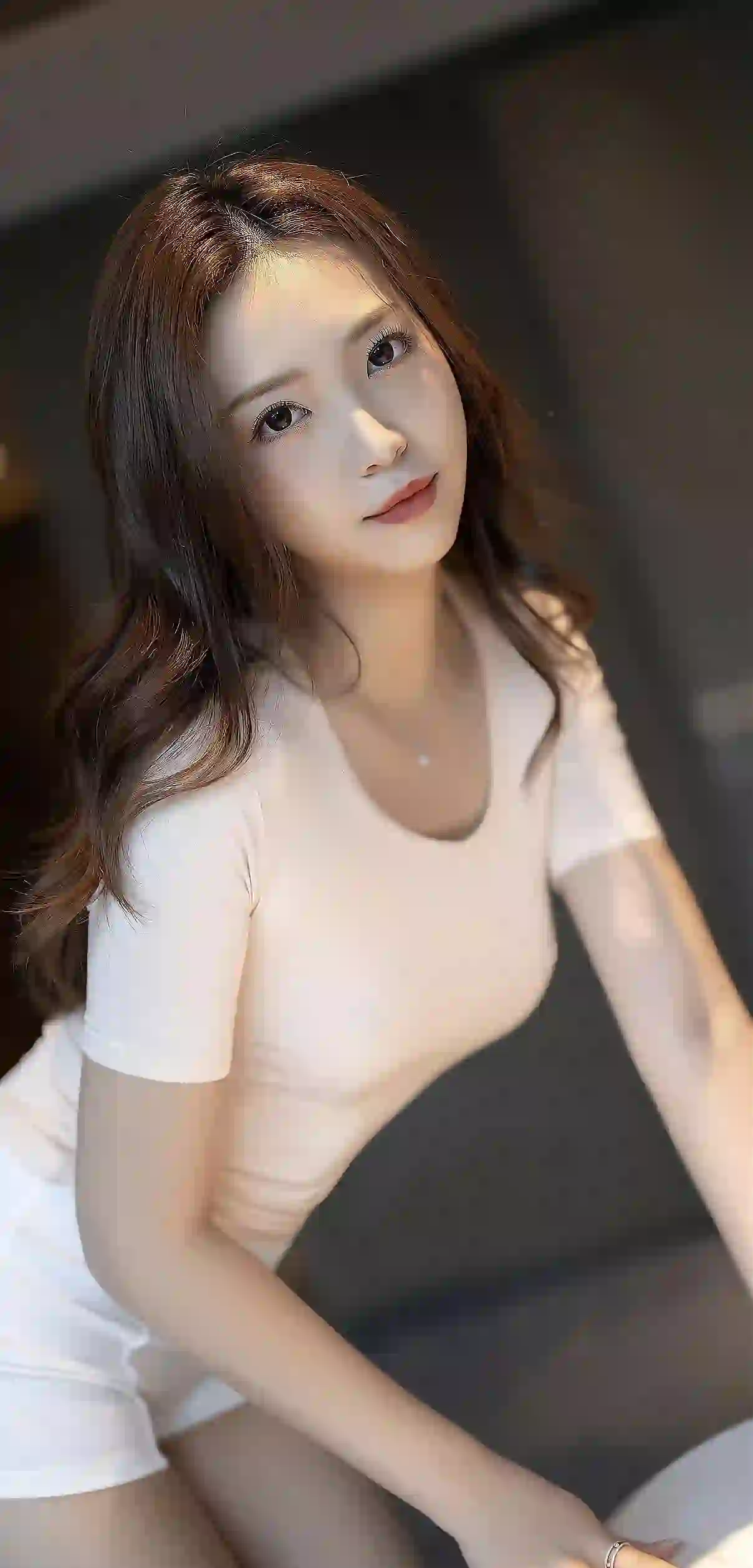 长发性感美女 居家写真