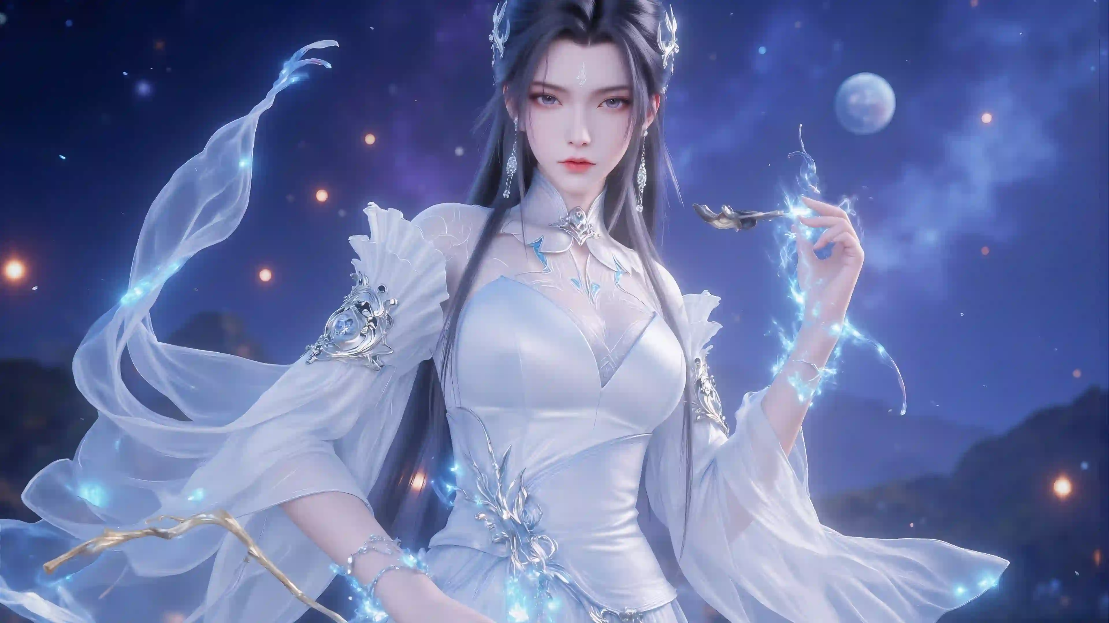 诛仙角色 陆雪琪 长发美女 冰冷仙子 魔法