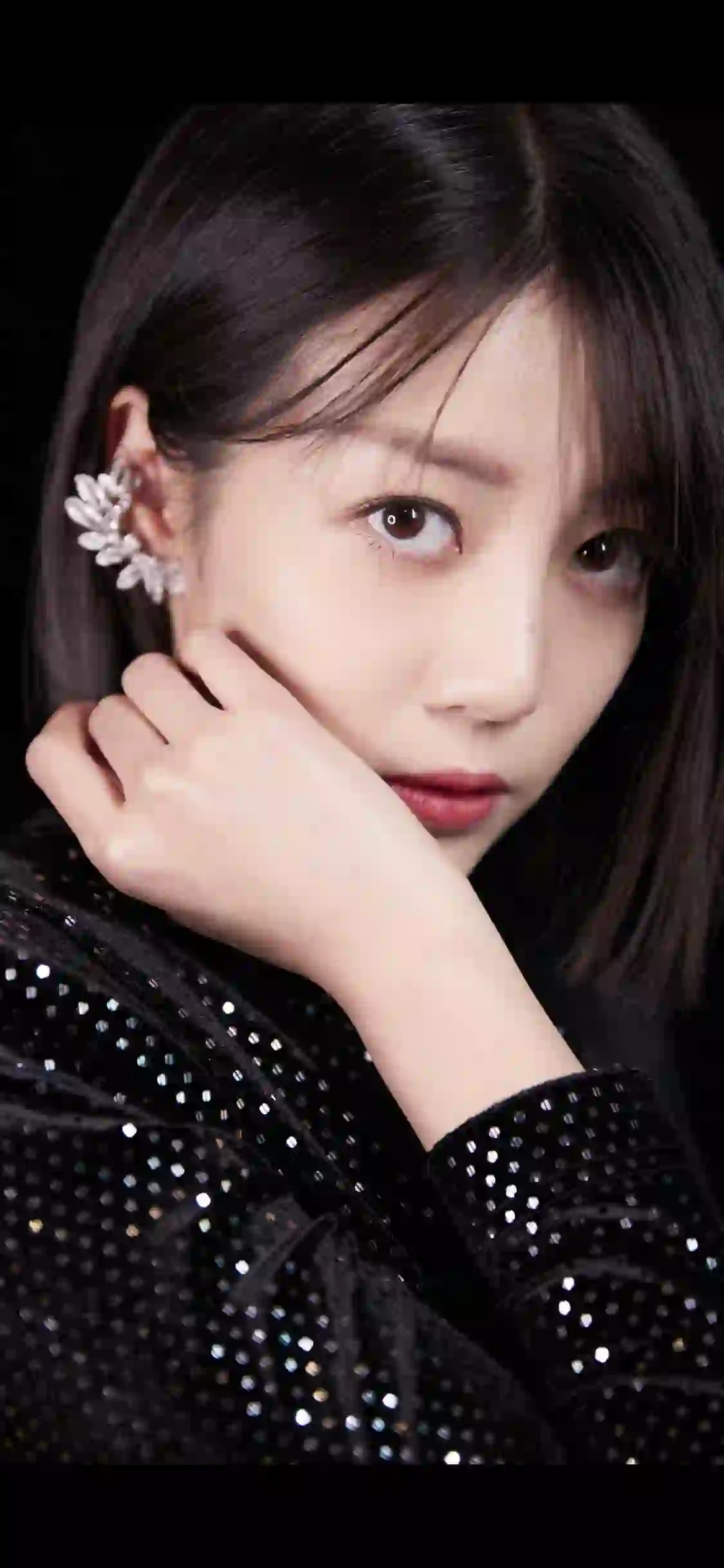长发美女 个性穿搭 