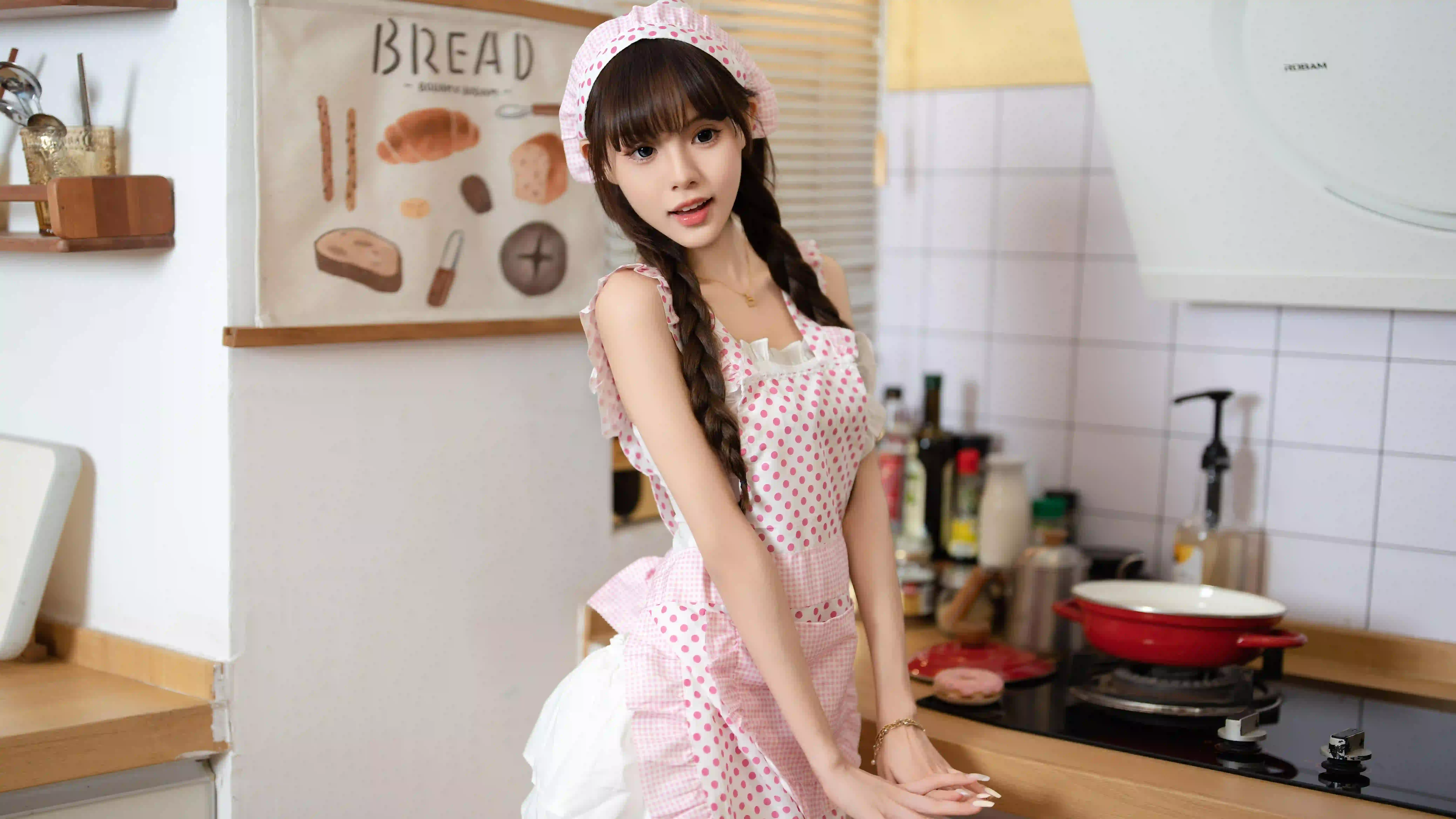 可爱 甜美女孩 小厨娘 双马尾女孩 优雅
