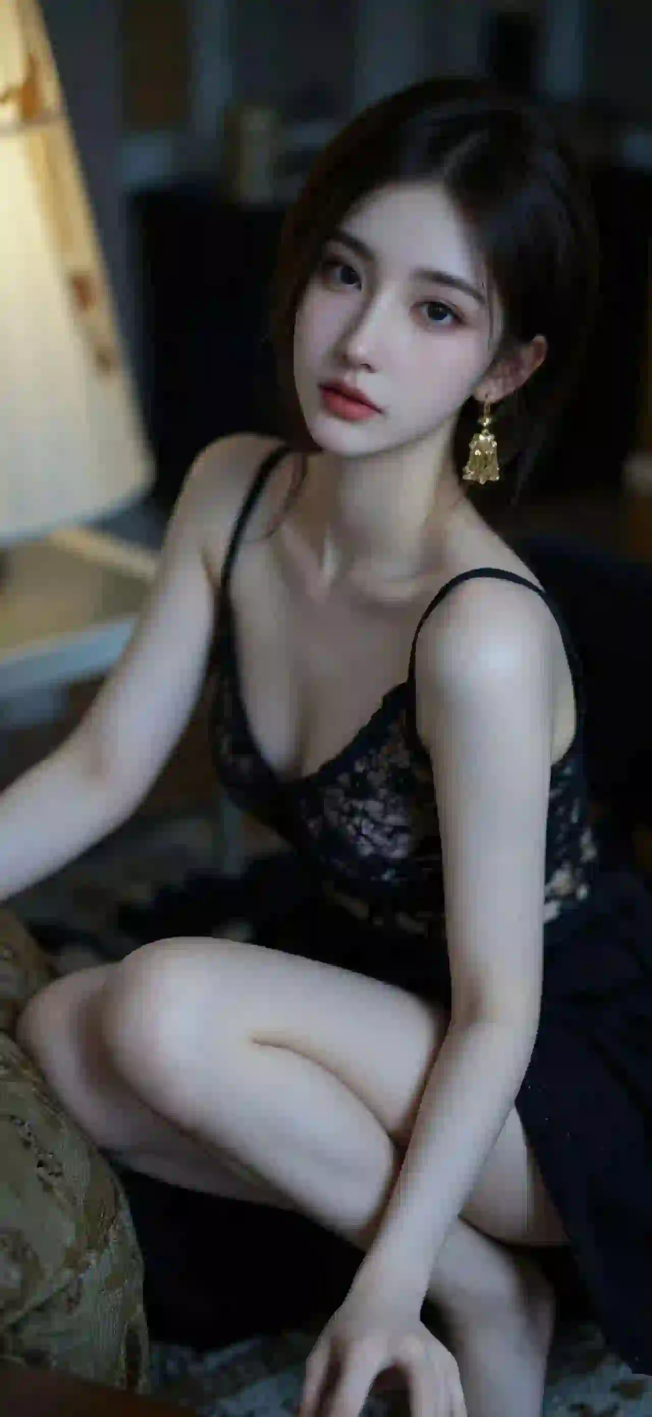 美女 长发美女 性感美女 吊带 长腿