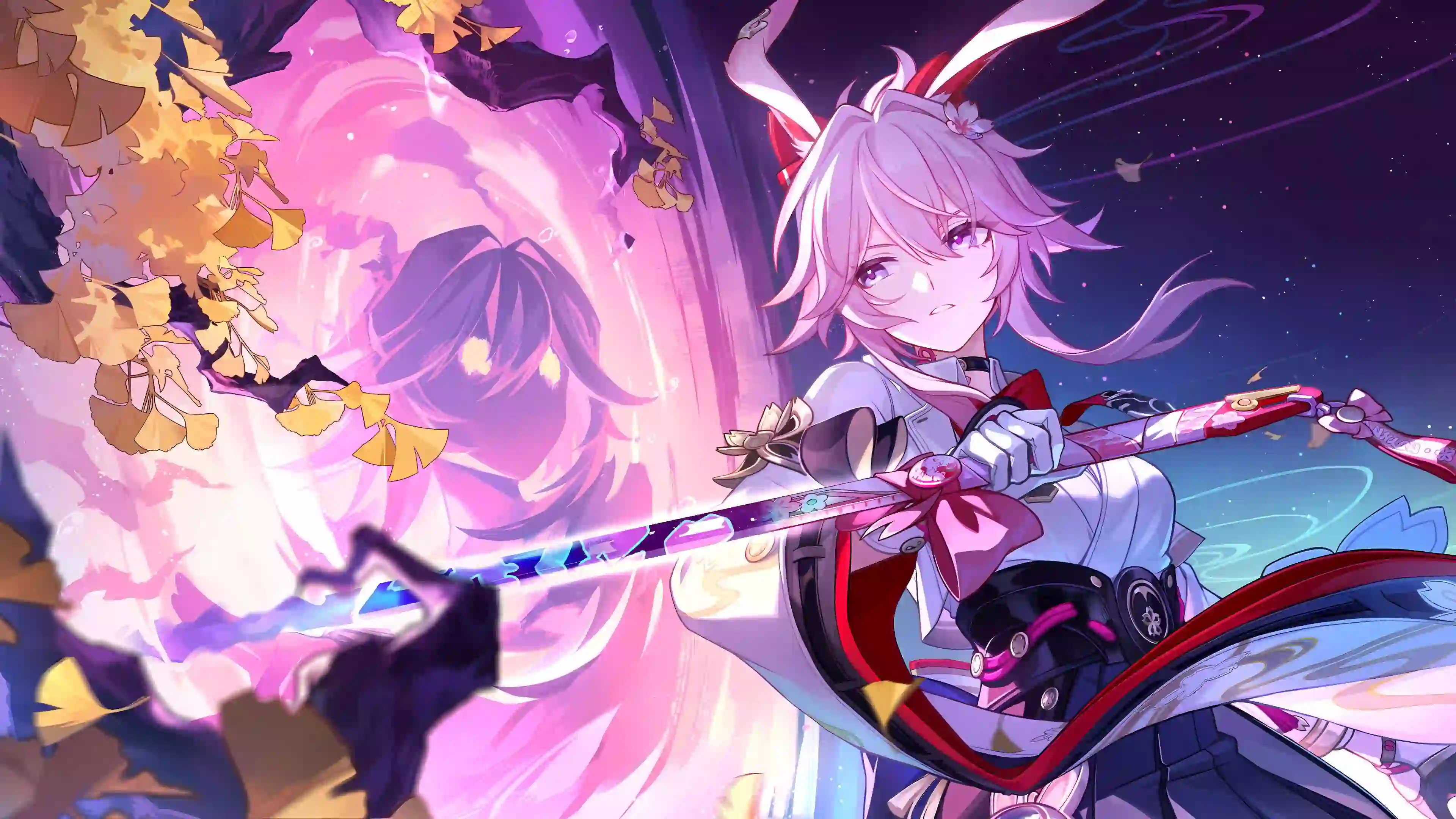动漫 二次元 魔法 武器 粉红色头发