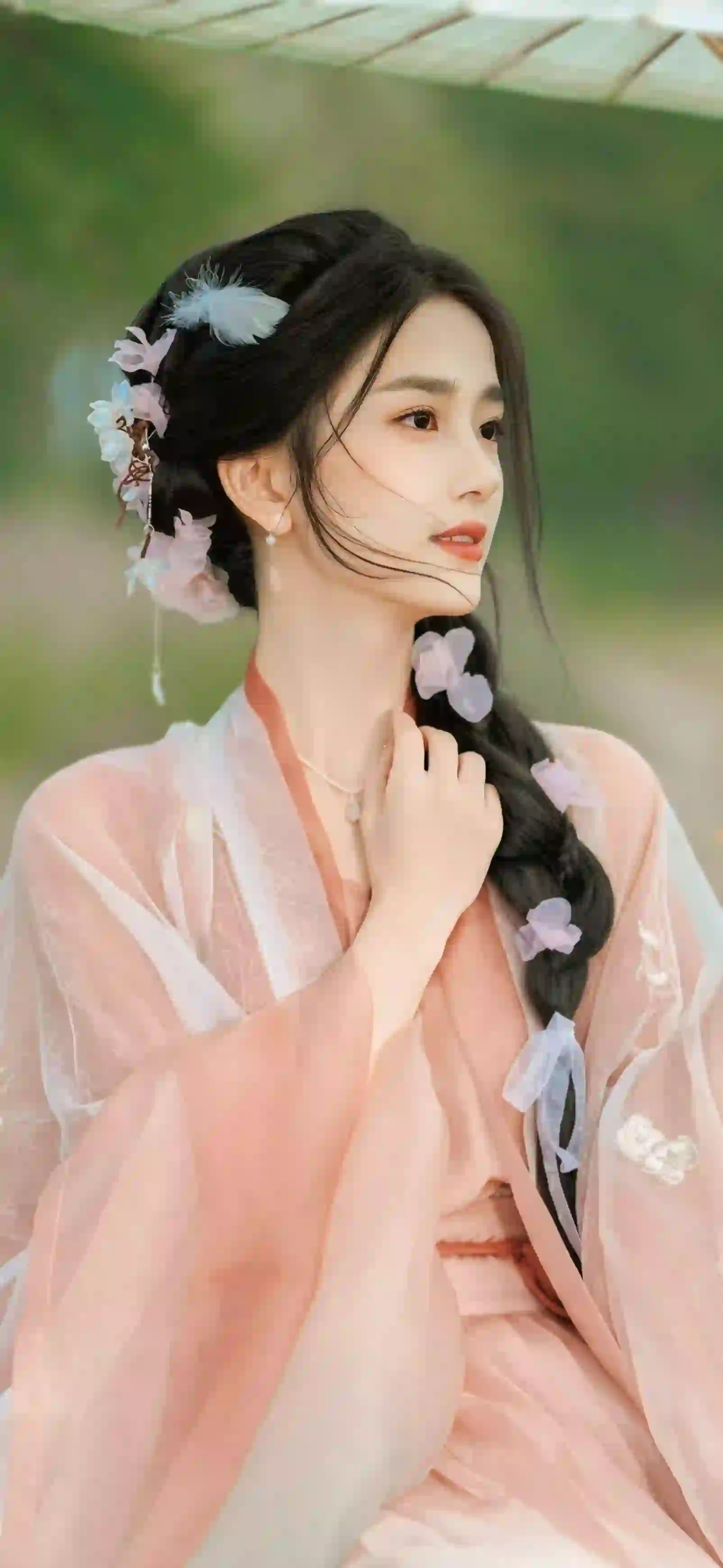 唯美古风女孩 古风 汉服女孩 撑伞 