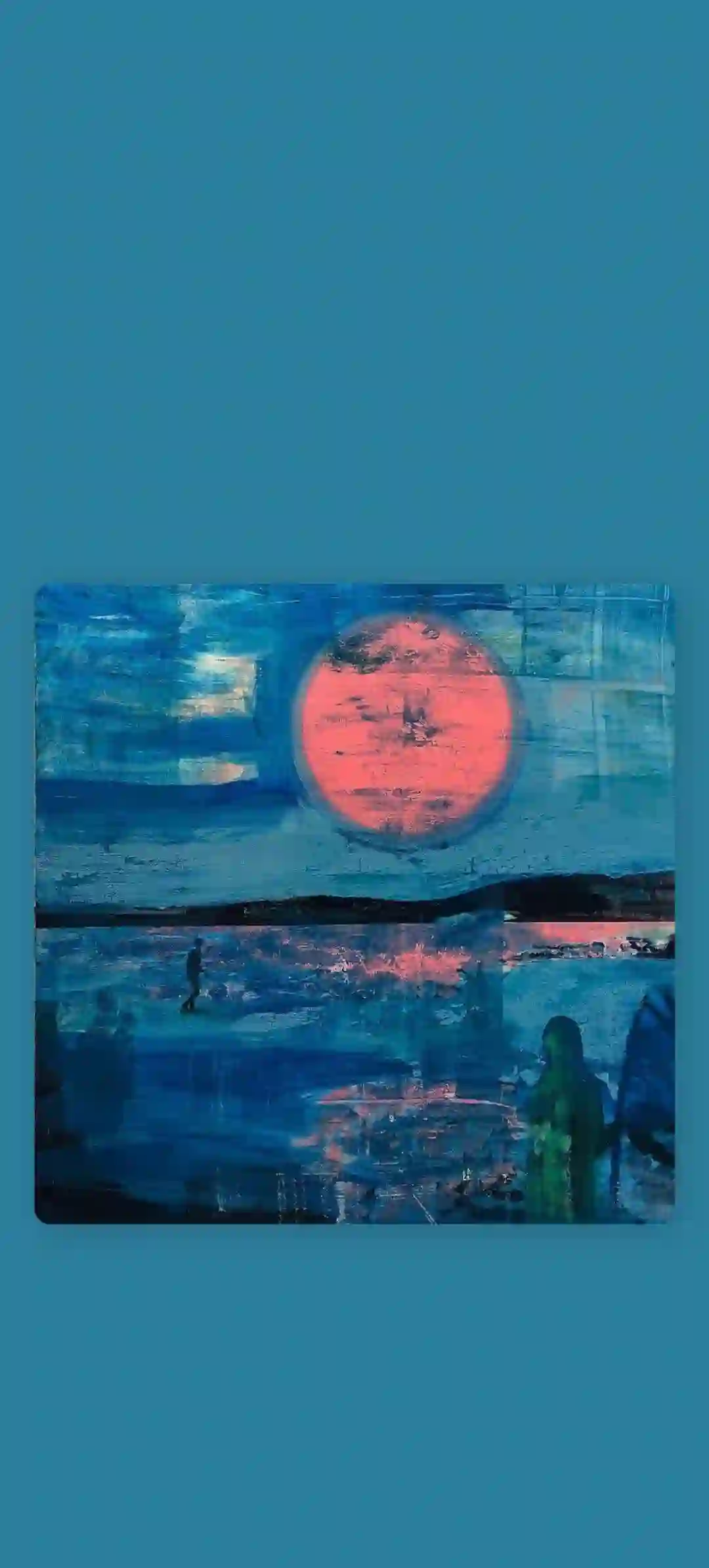 蓝色背景 画作 艺术 二次元