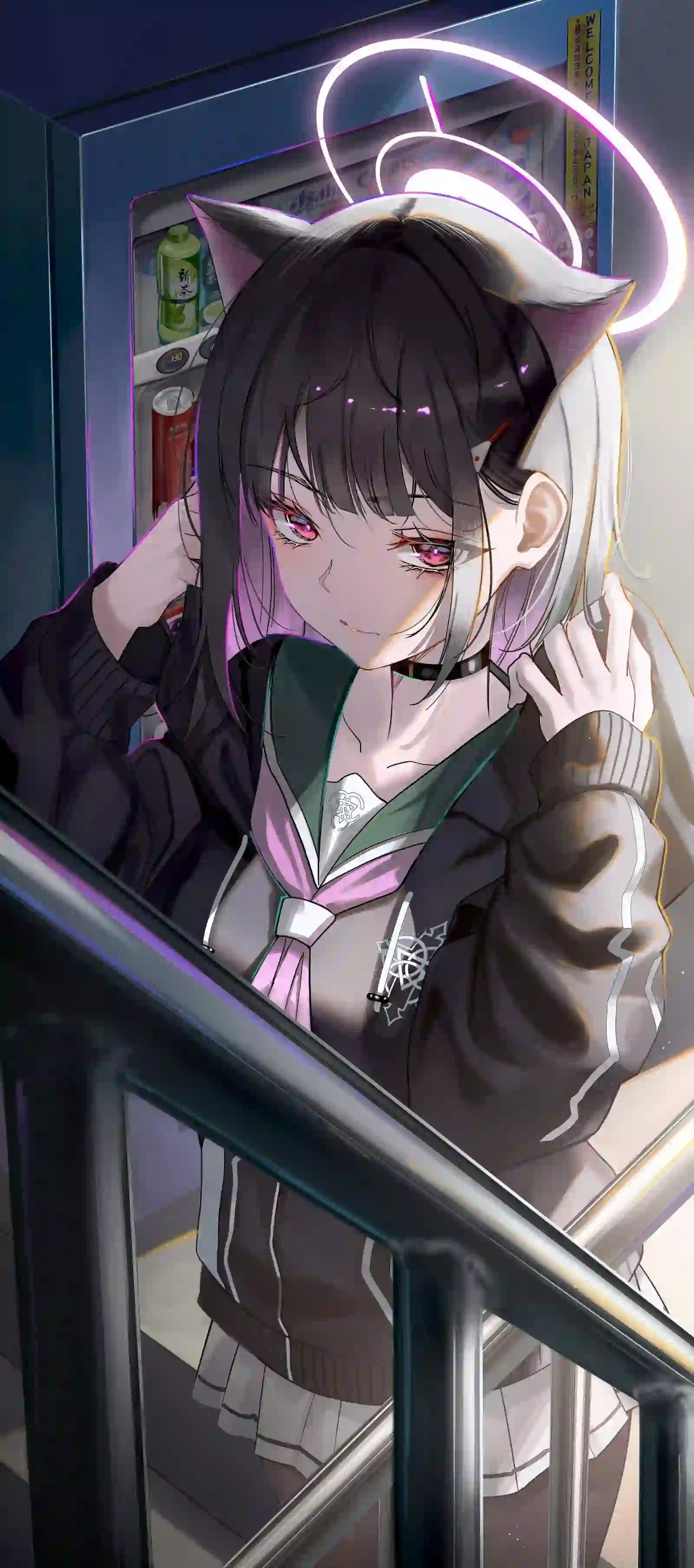 动漫女孩 二次元 发光