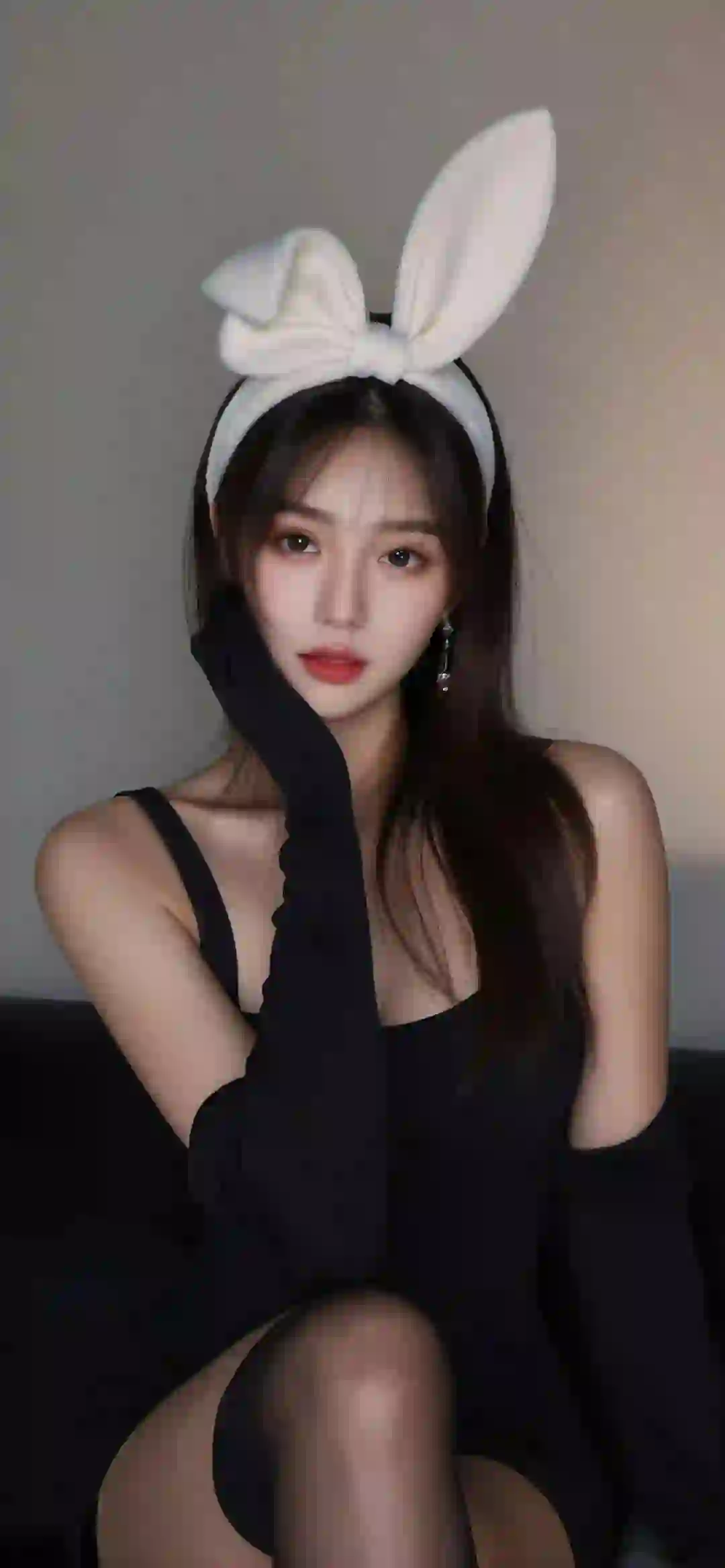 性感美女 黑丝美腿 兔子耳朵