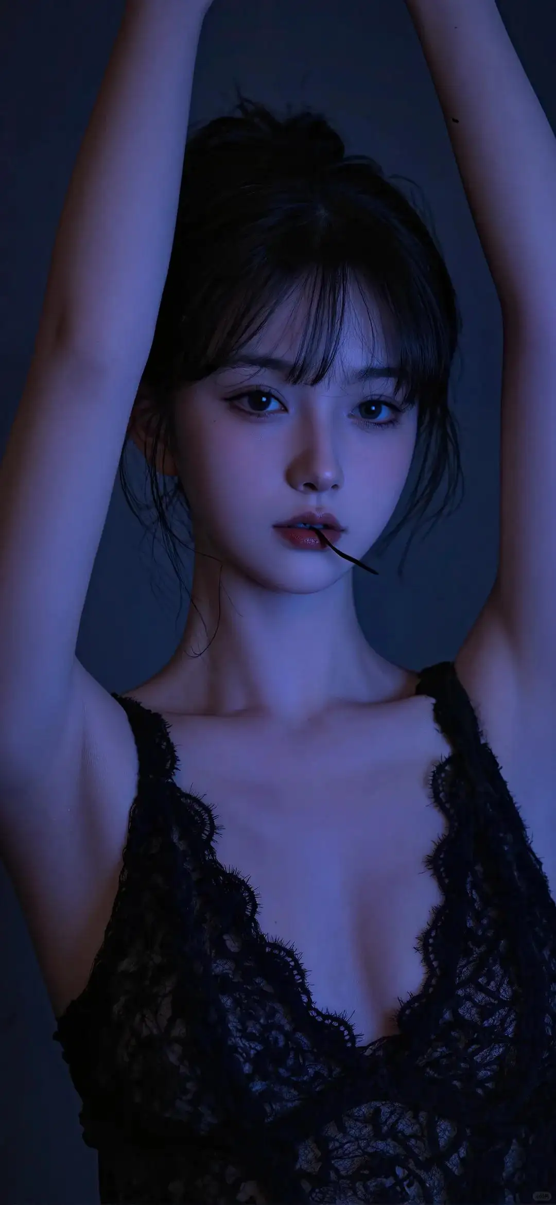 性感黑色吊带美女｜魅力
