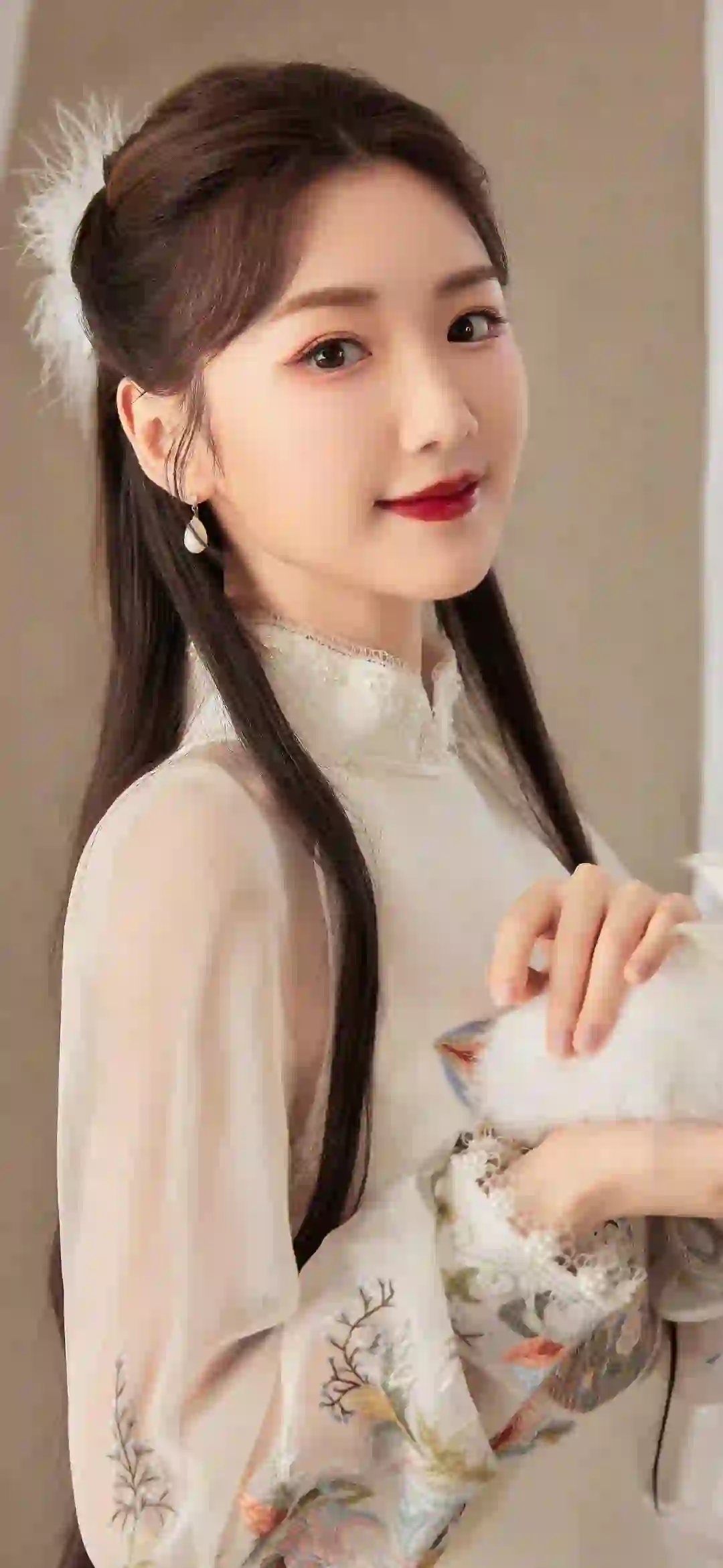 美女明星 毛晓彤 性感 旗袍美女 