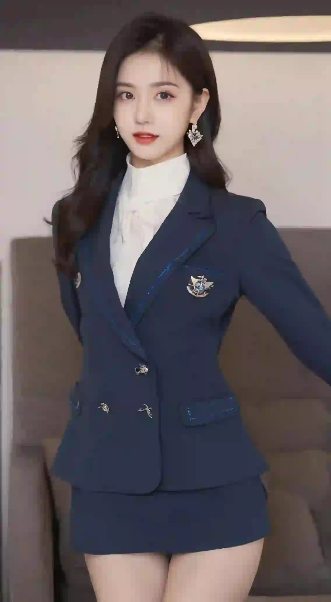 职业穿搭 耳坠 甜美女孩